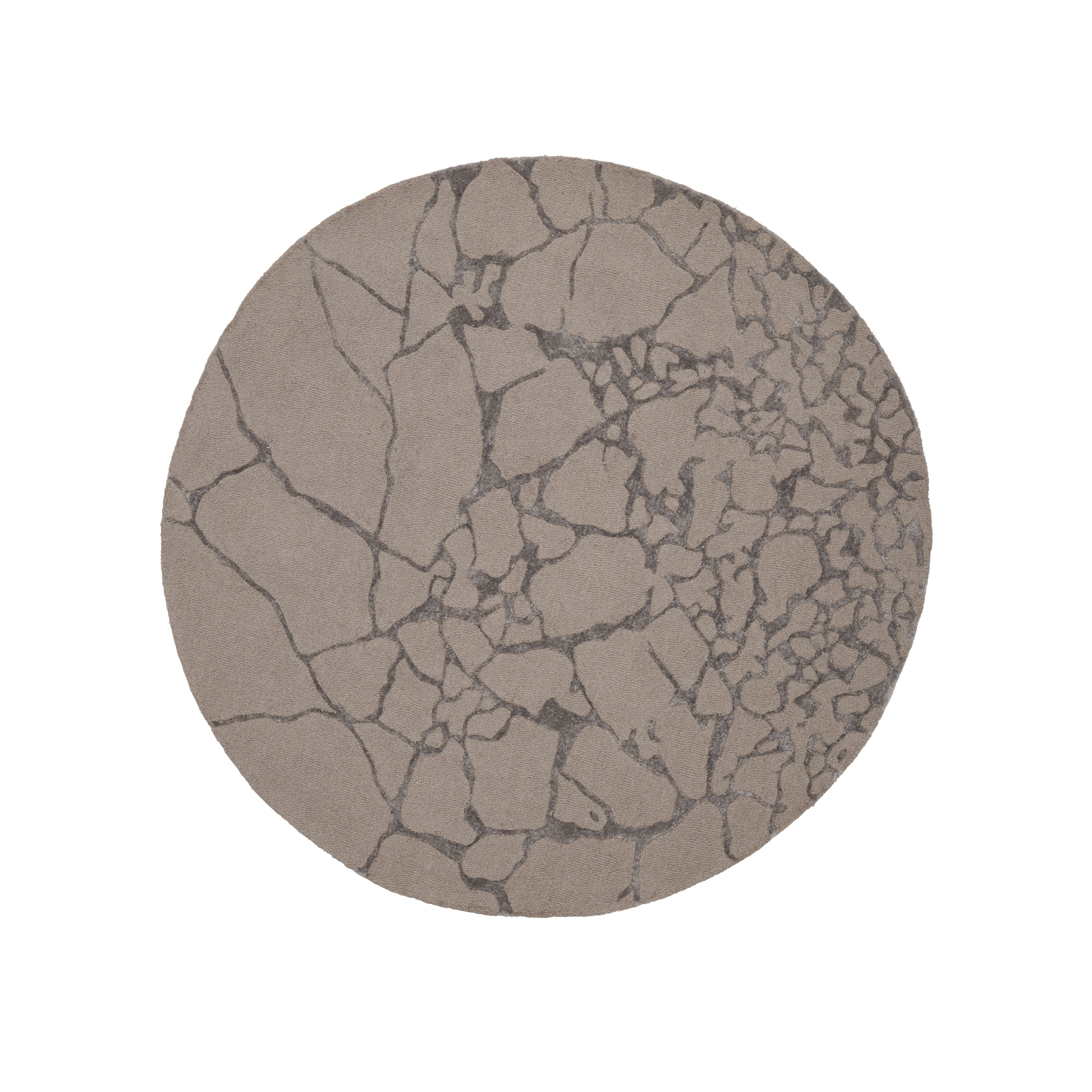 Round rug MARMO - STONE gray