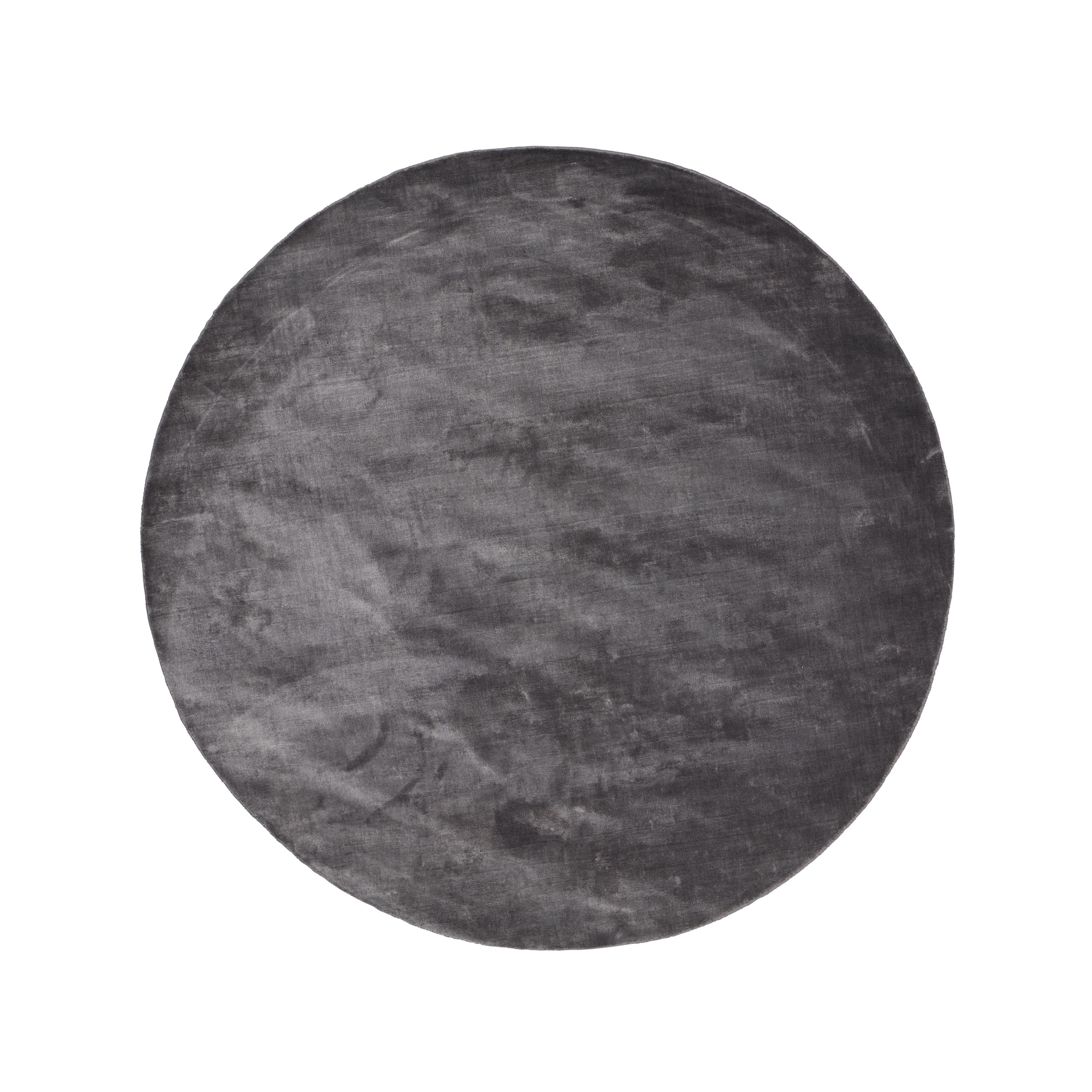 Round rug LUCENS steel gray