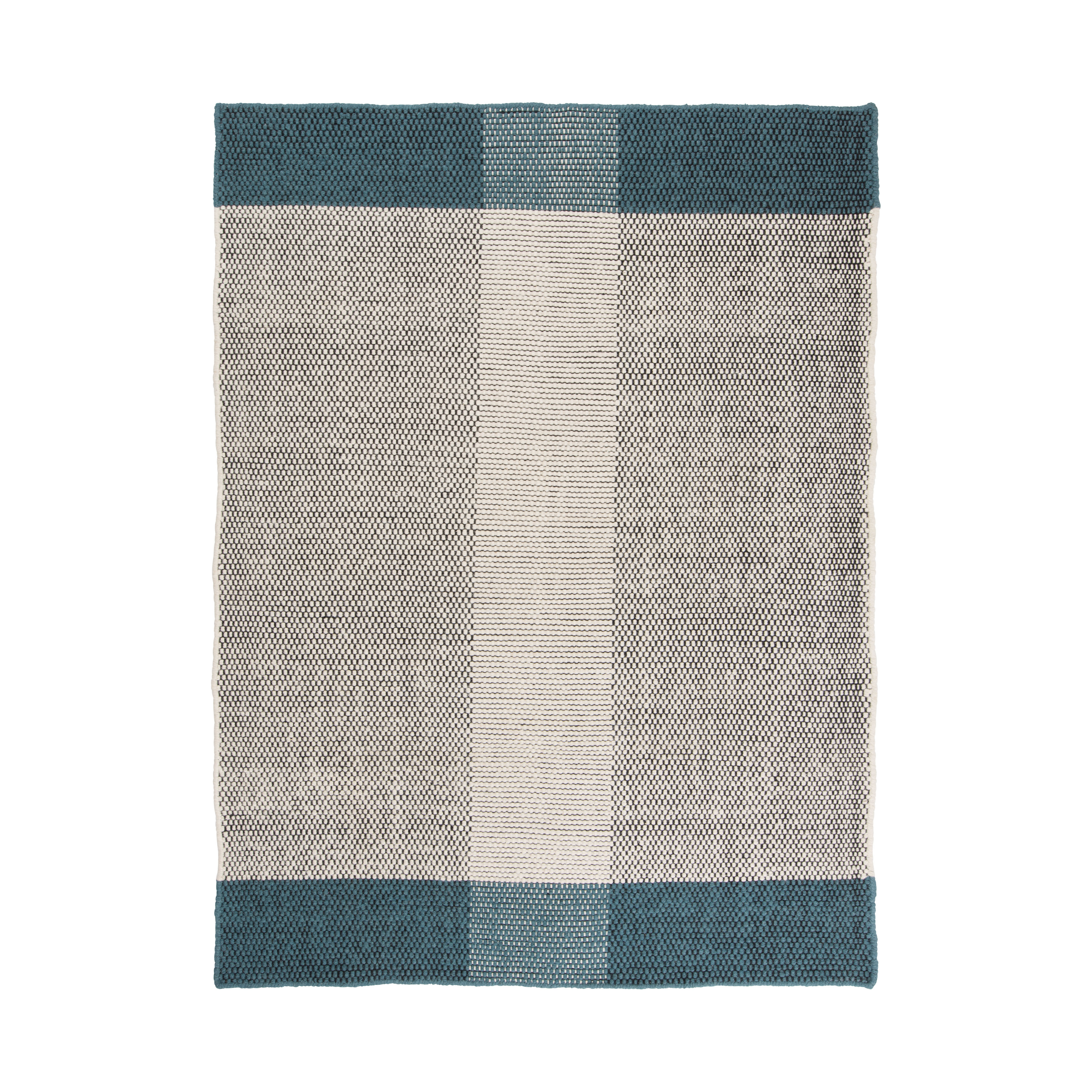 POMEZIA Rug - PETROL gray with sea green