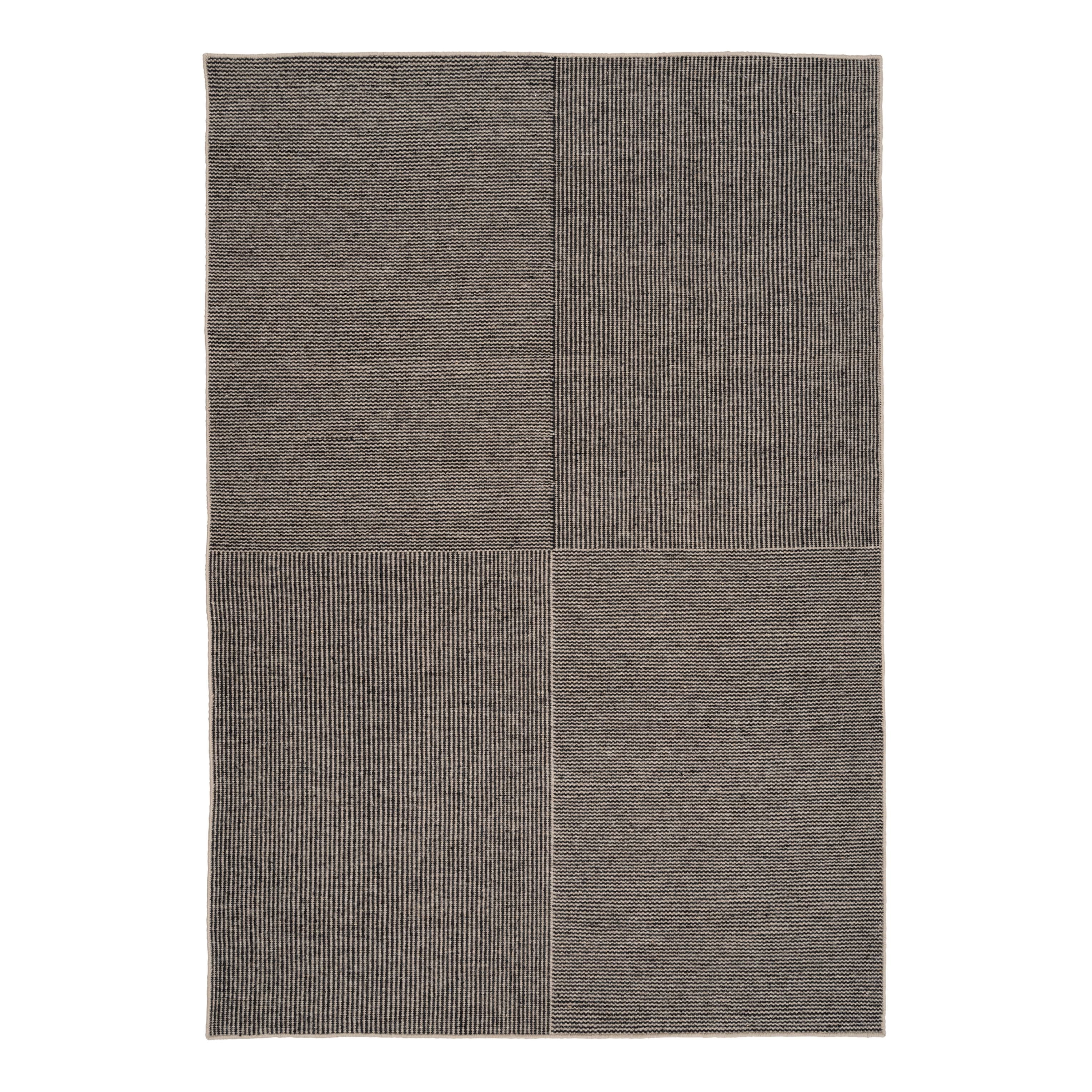 KENT gray rug with beige