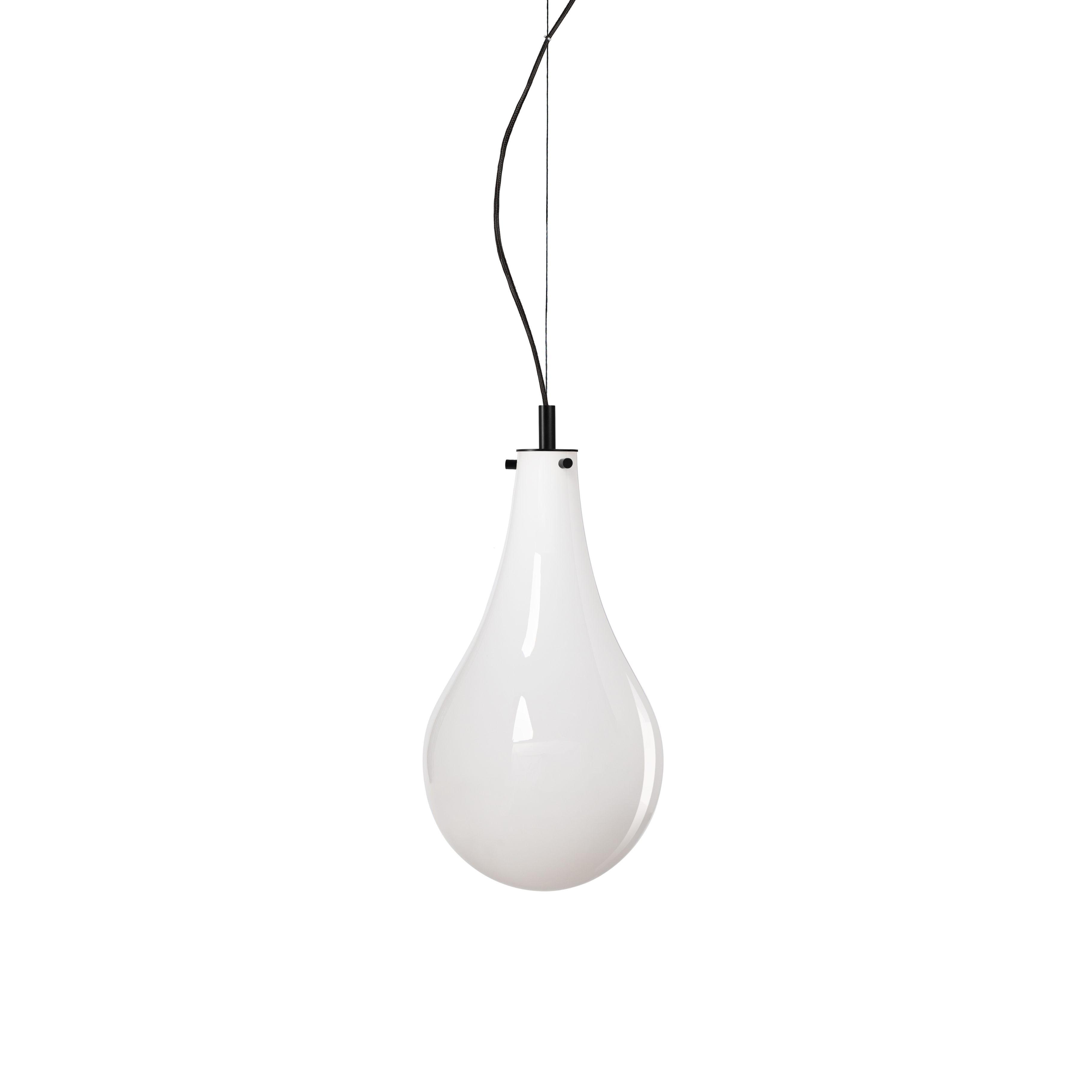 Pendelleuchte STILLA weiß mit schwarzem Finish