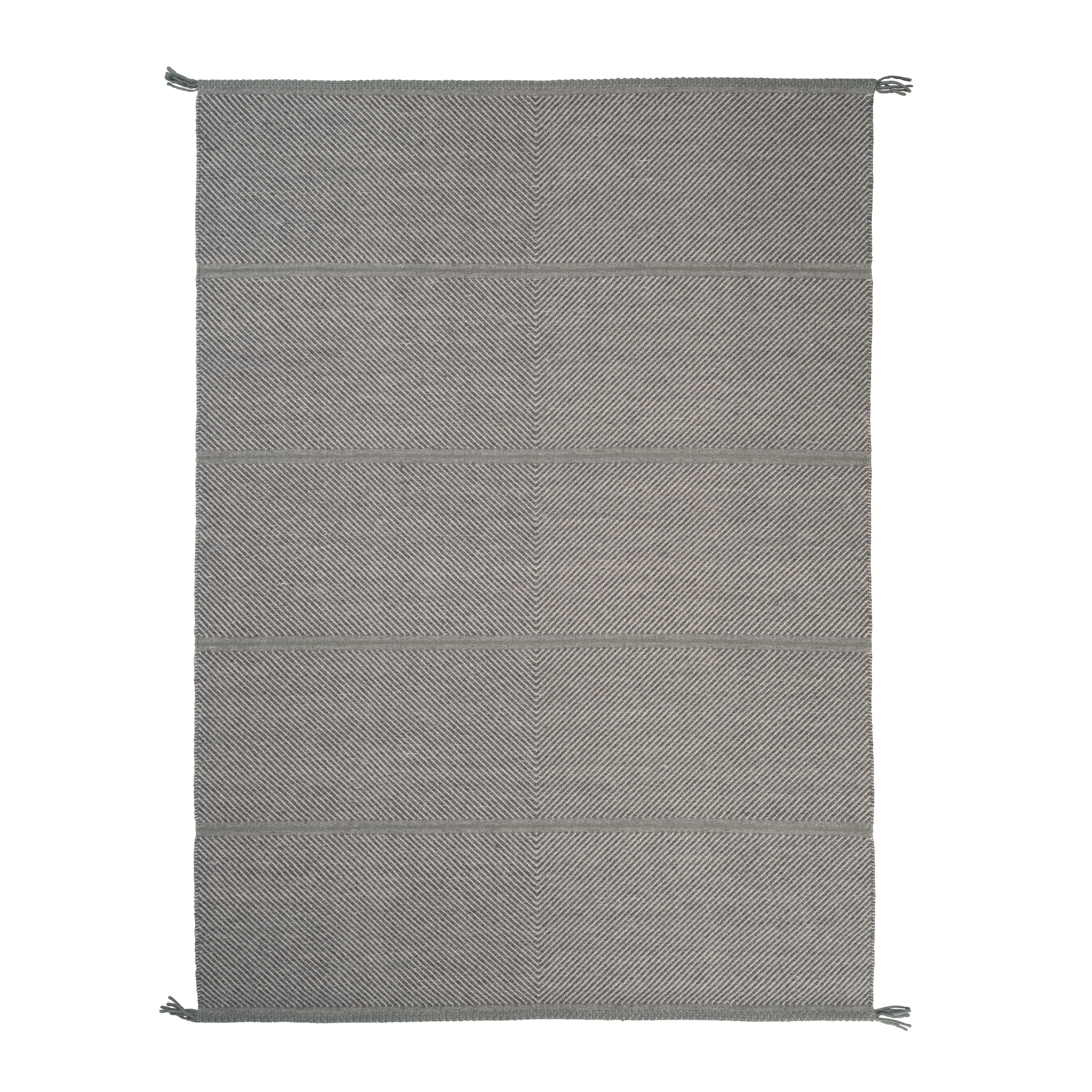 Teppich VISION WALK grau mit moosgrün