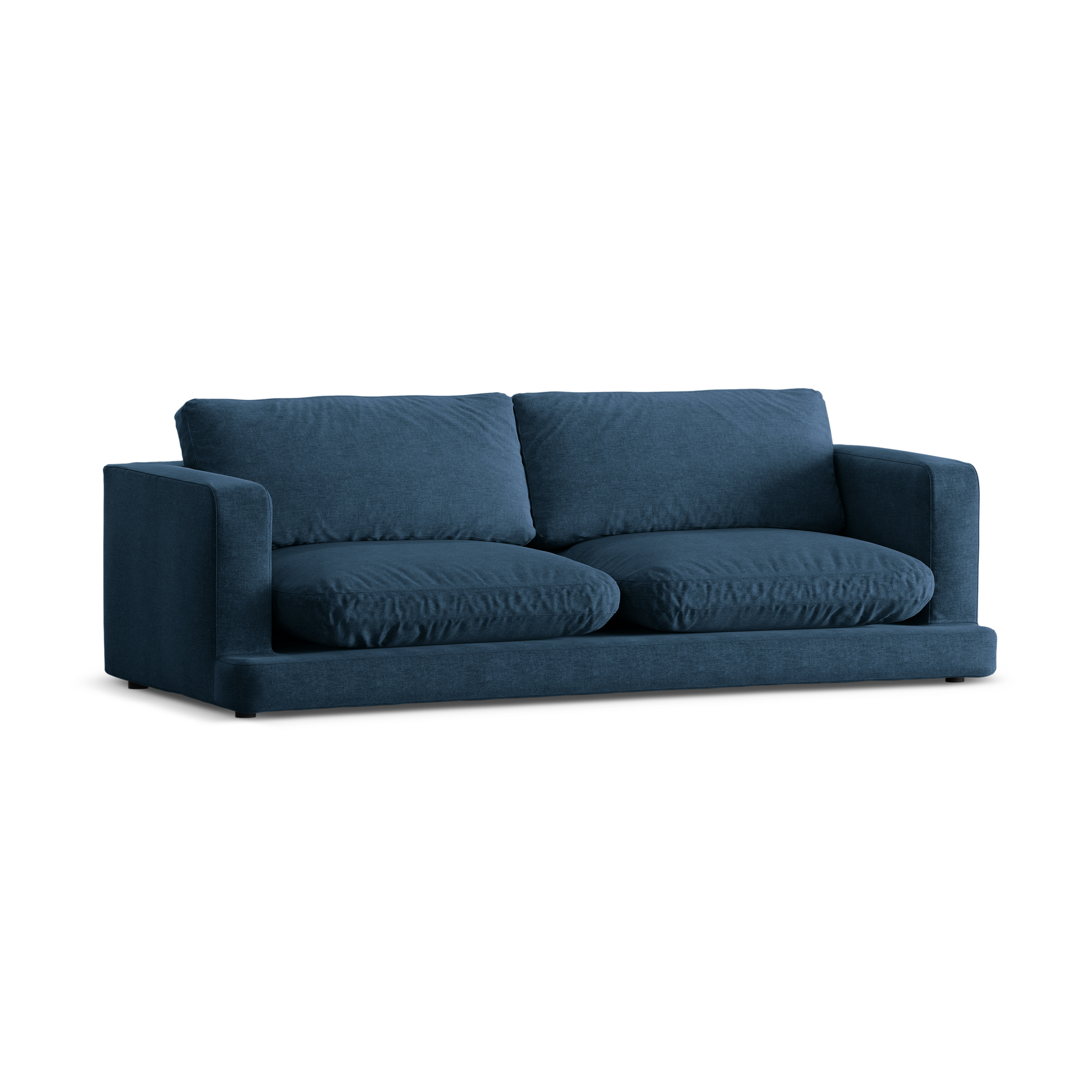 3-seater Sofa DAPHNE dark blue chenille