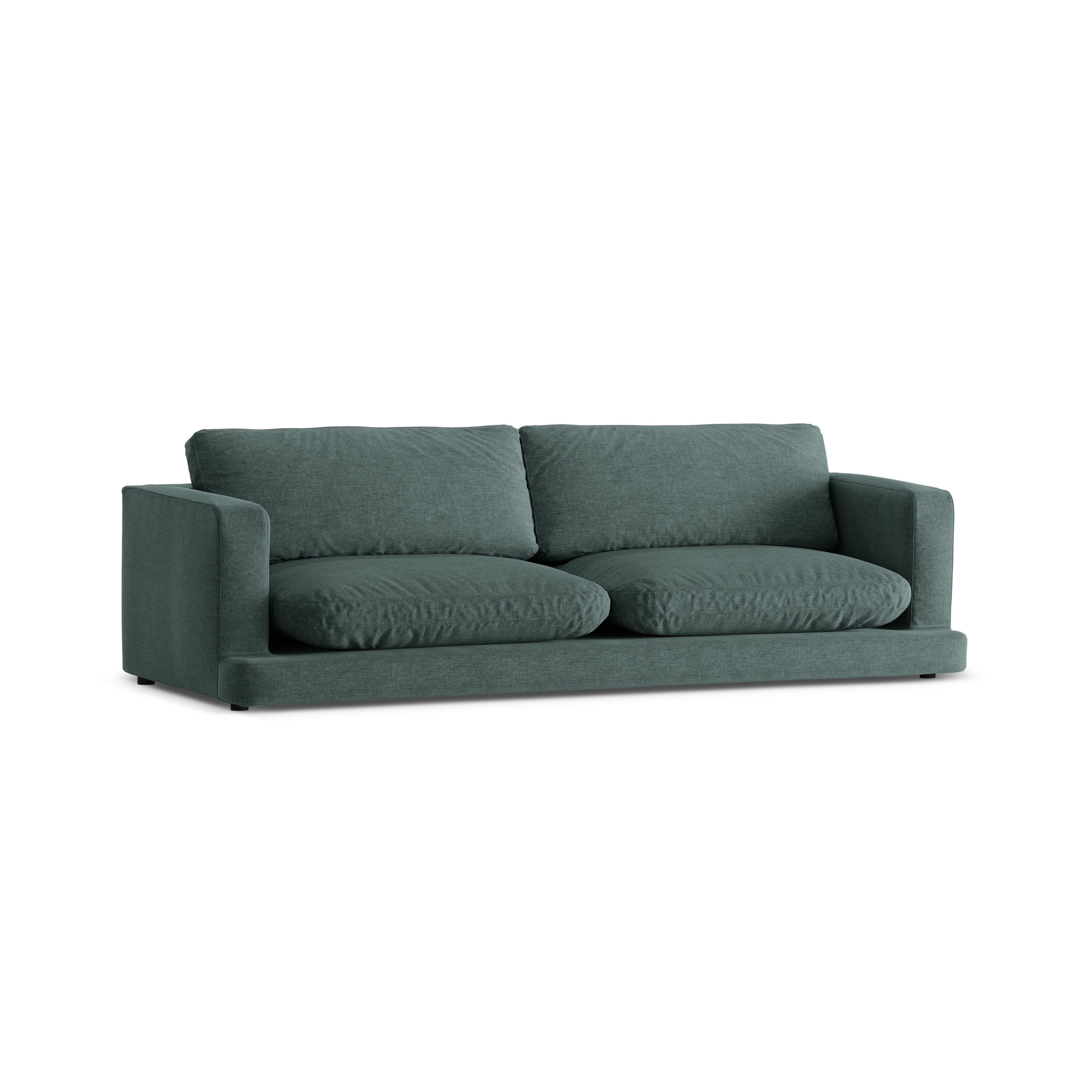 Sofa für 4 Personen DAPHNE meergrün Chenille