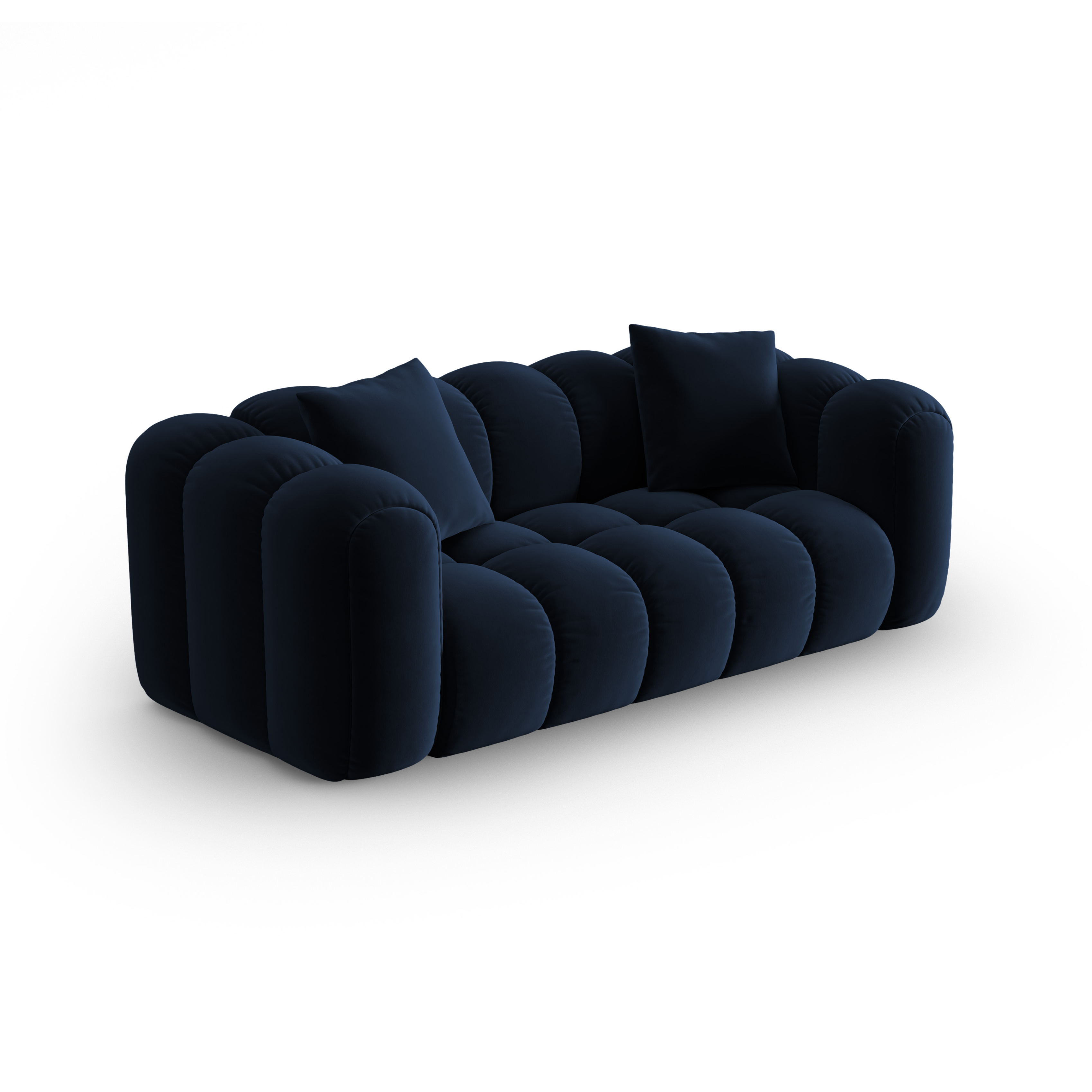 ASTRO royal blue velvet 3-seater sofa