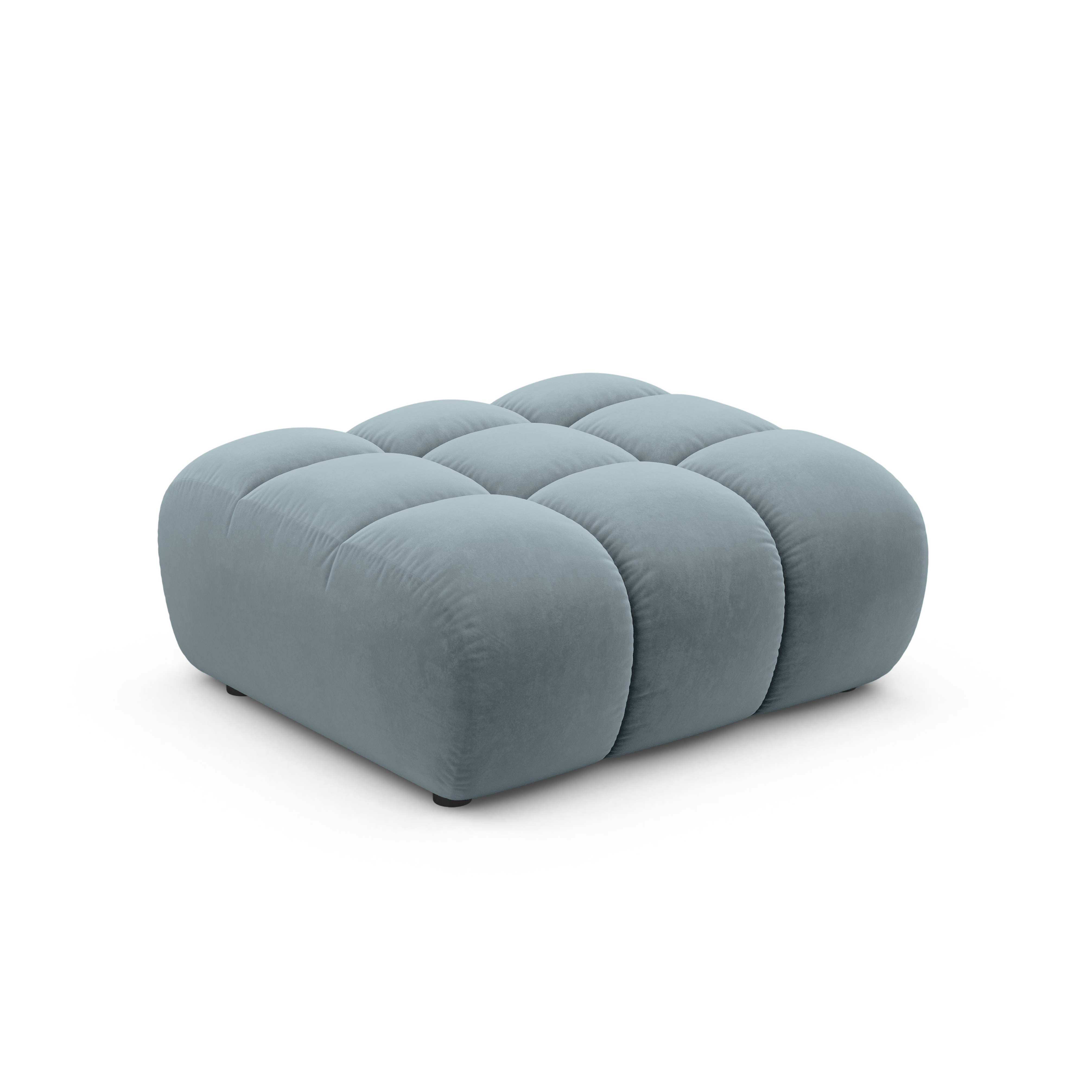 Samt Pouf ASTRO hellblau
