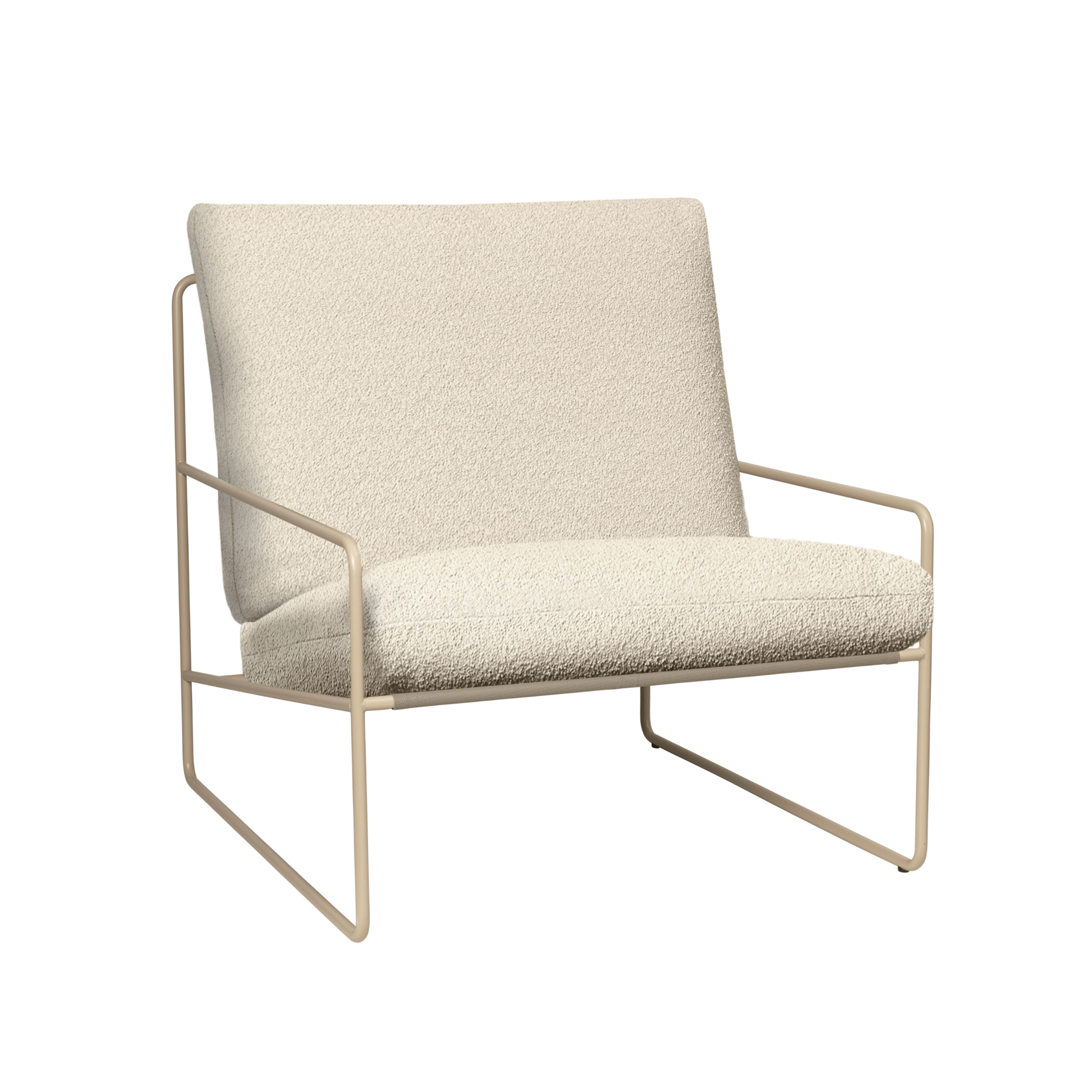 Outdoor Armchair DESERT Broken White with Beige Base