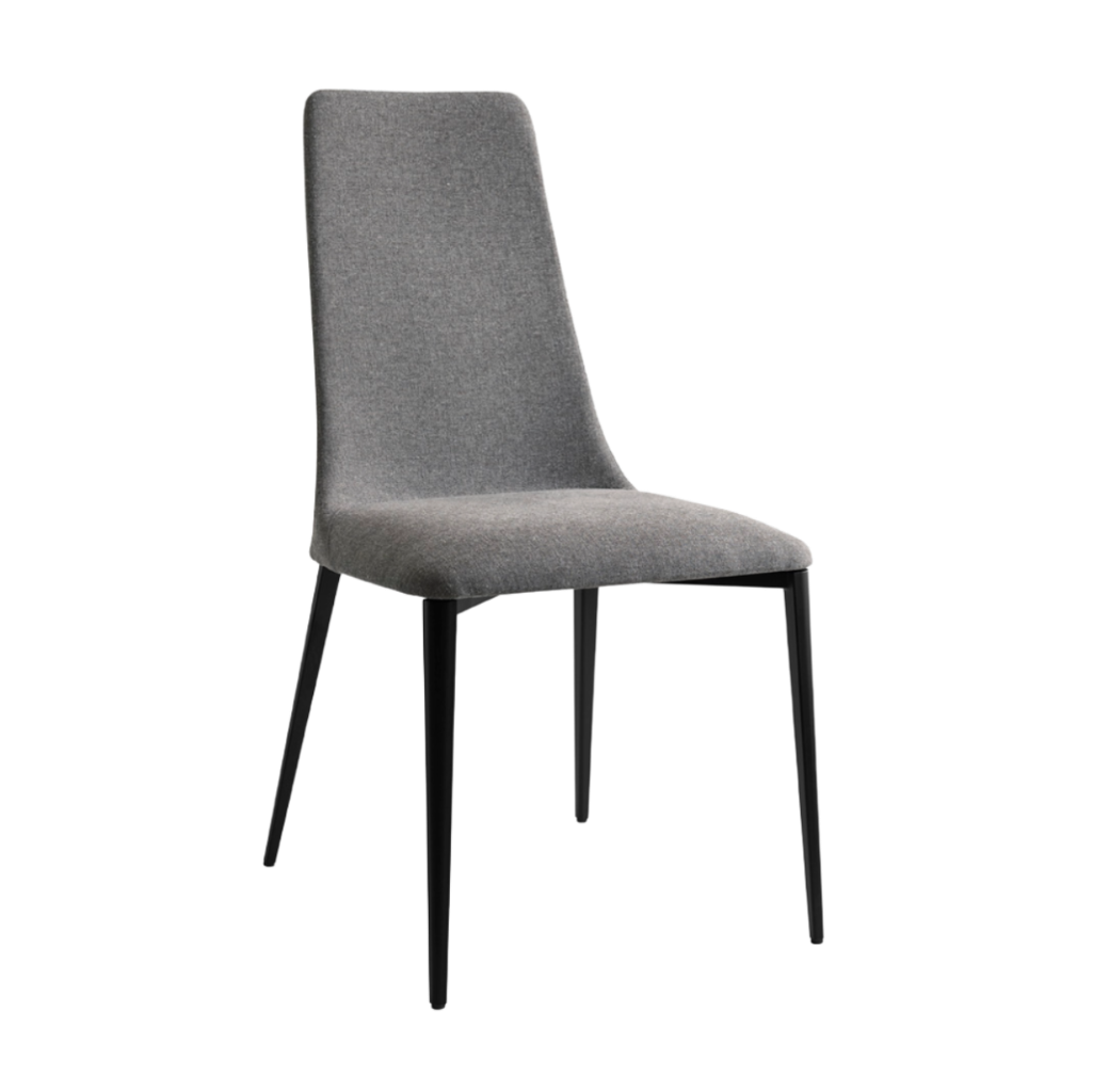 Polsterstuhl ETOILE mit schwarzem Metallgestell