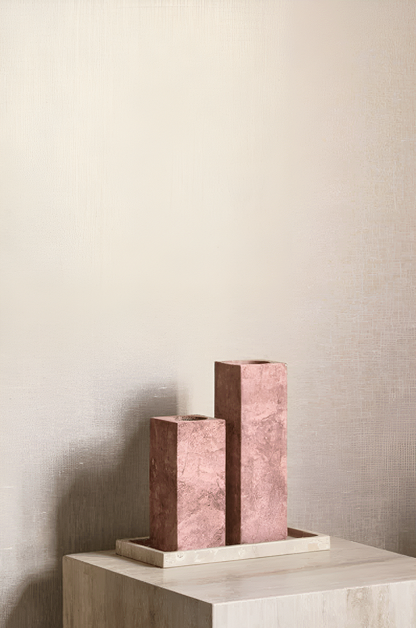 Textiltapete aus Leinen mit Opalisationseffekt ELARA - BLANC OPTIQUE weiß