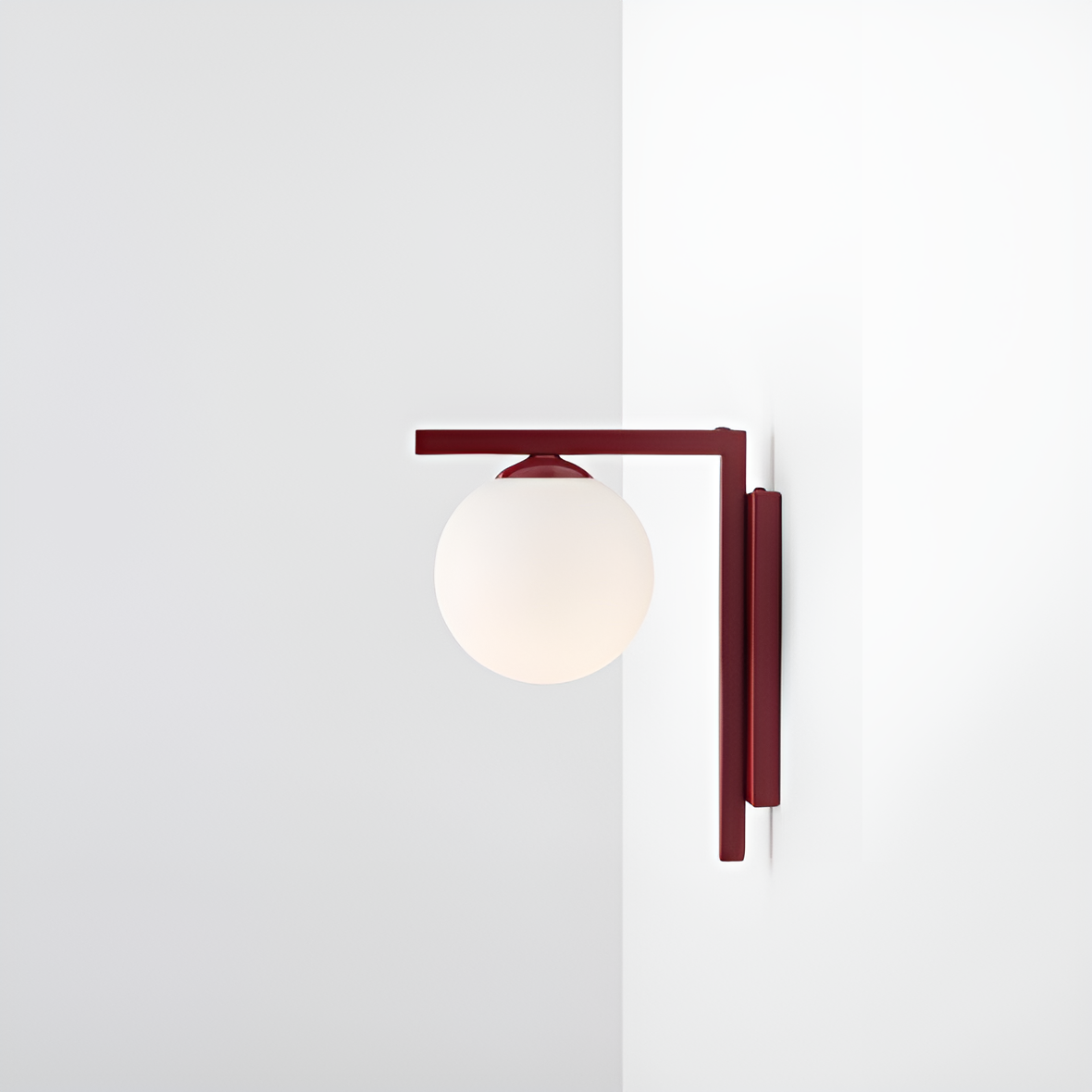 Wall lamp from burgundy