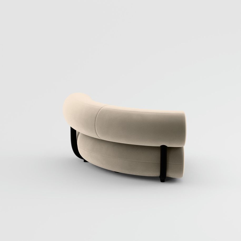 Fettmodulares Sofa - Polsterte Eckmodul