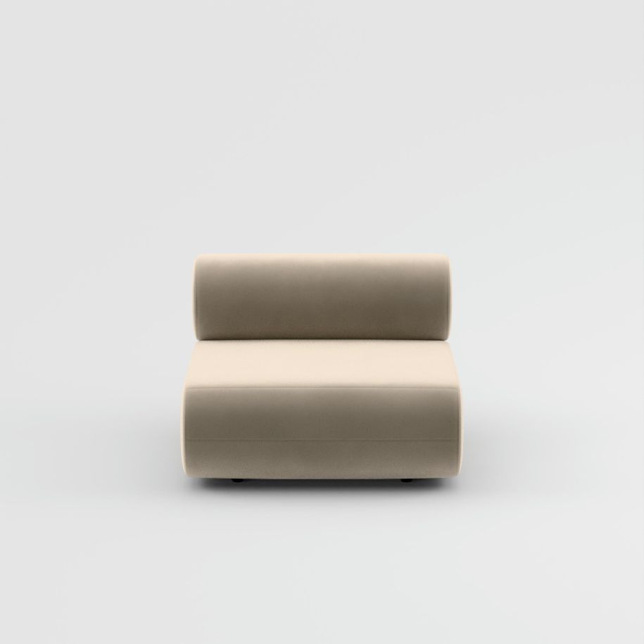 Fettmodulares Sofa - zentrales Polstermodul