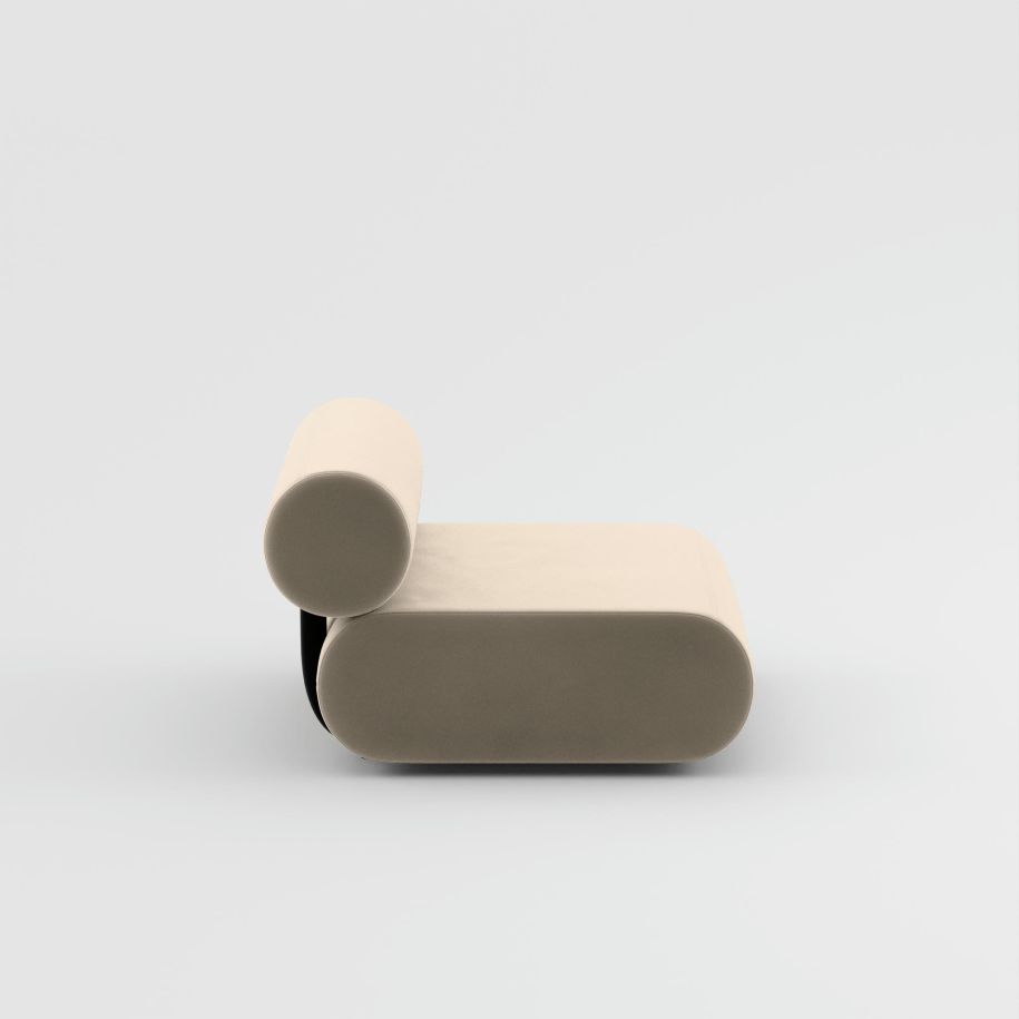 Fettmodulares Sofa - zentrales Polstermodul