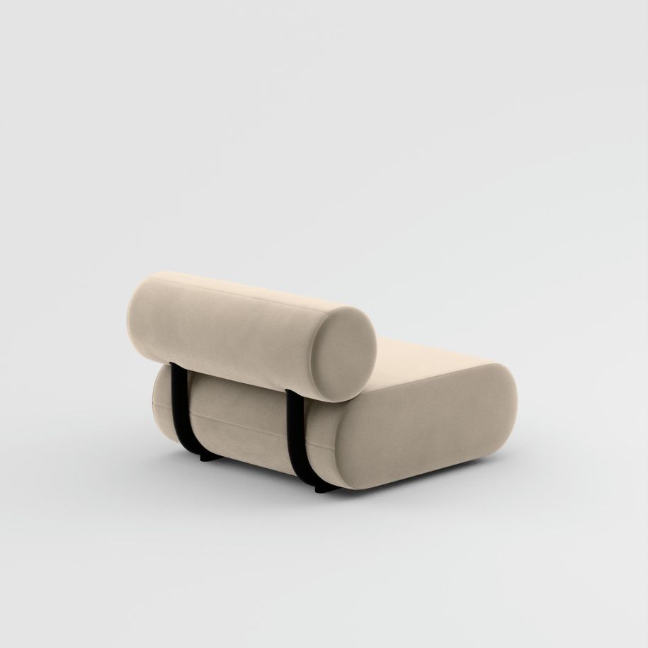Fettmodulares Sofa - zentrales Polstermodul