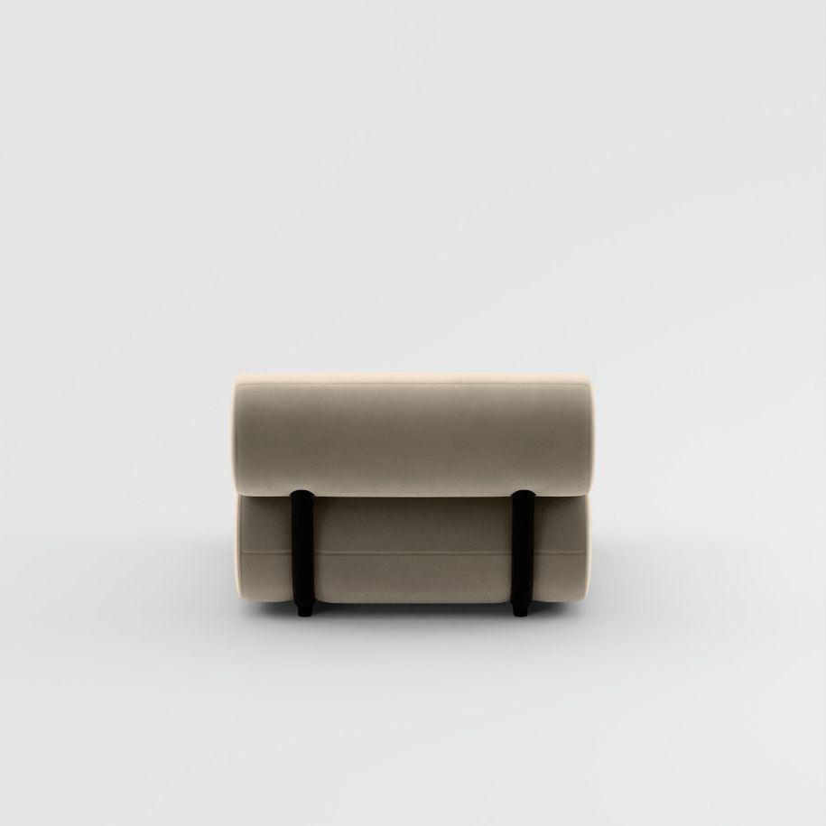 Fettmodulares Sofa - zentrales Polstermodul