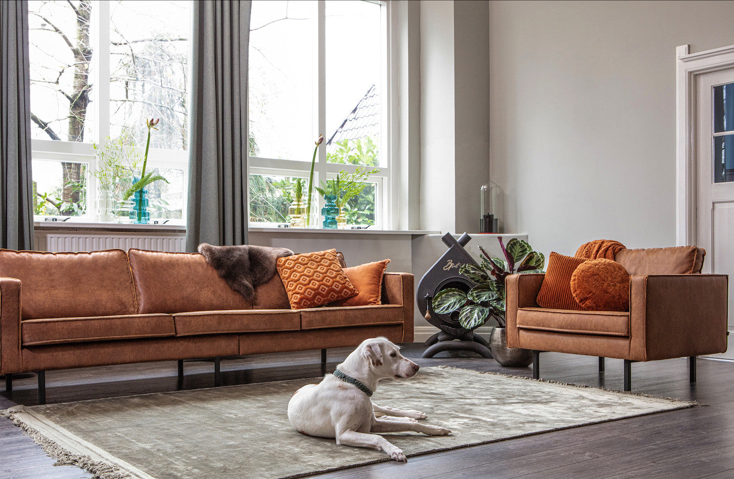 Velvet armchair Rodeo Classic Taupe