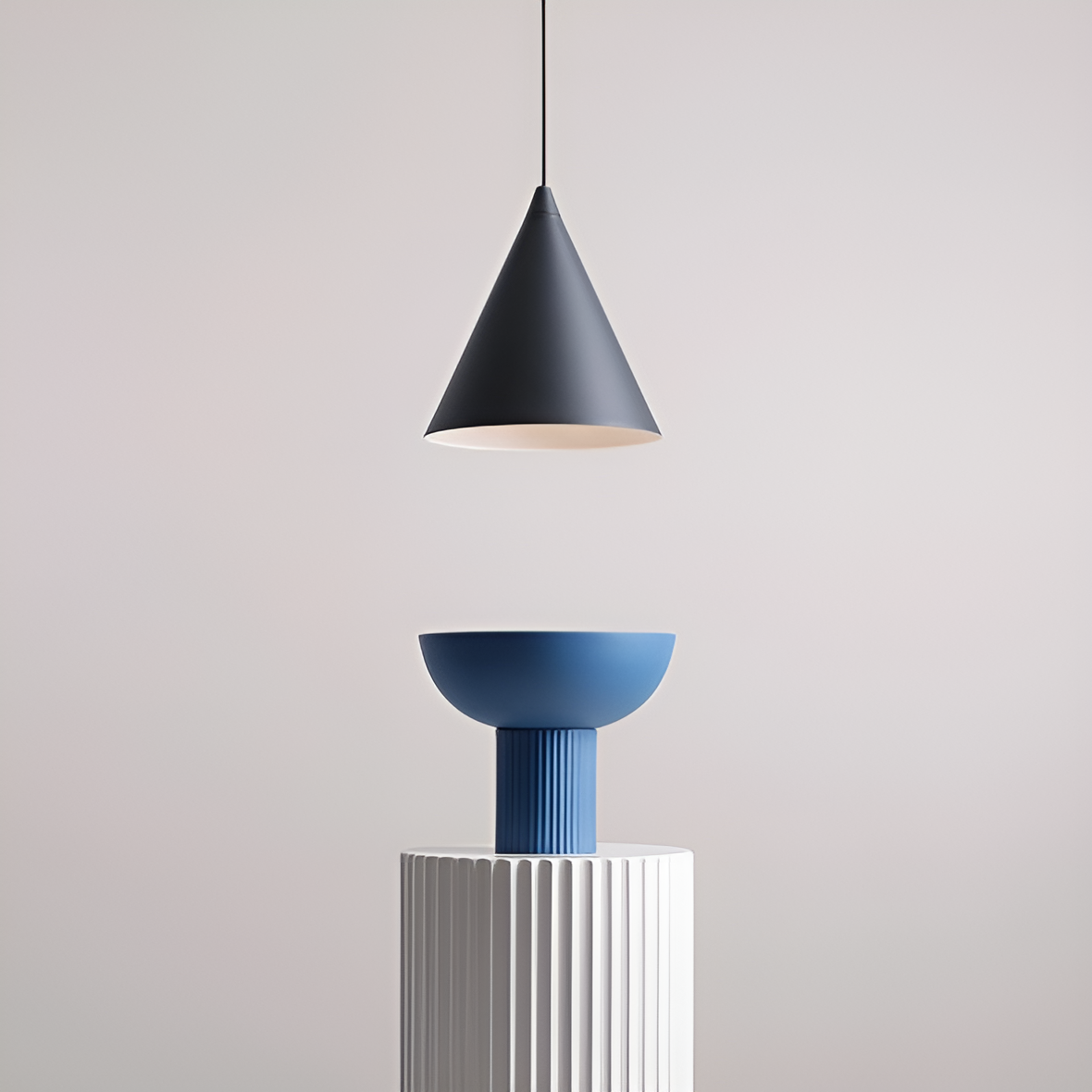 Hanging lamp Black forms