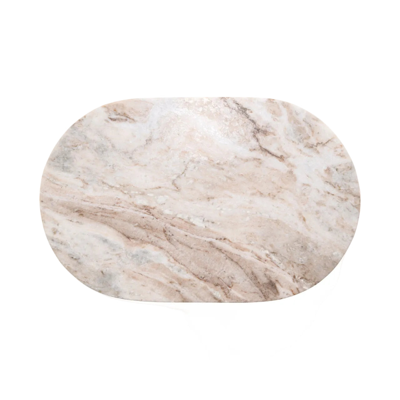 Bottega Gold Side Table with Marble Top