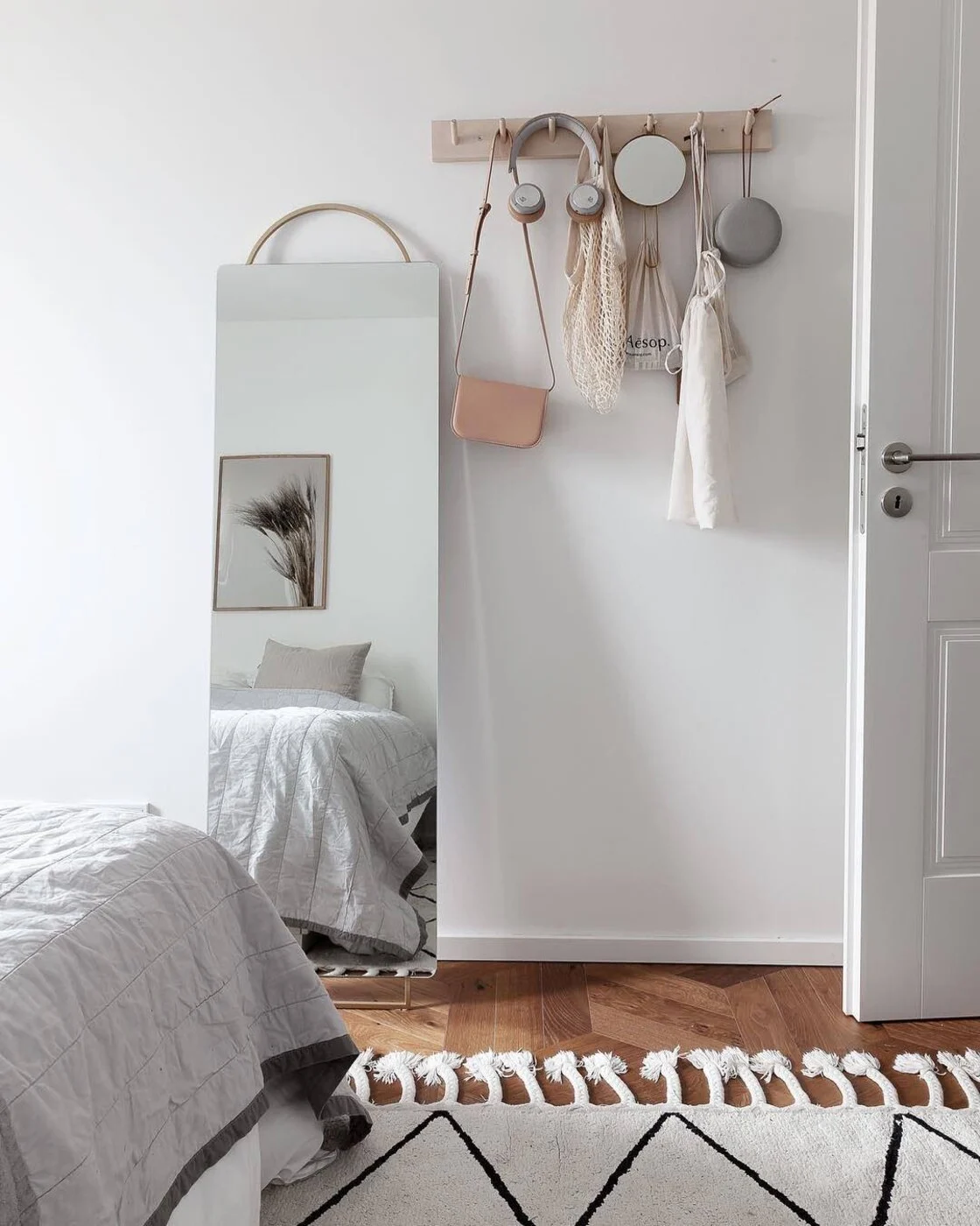 ADORN brass mirror