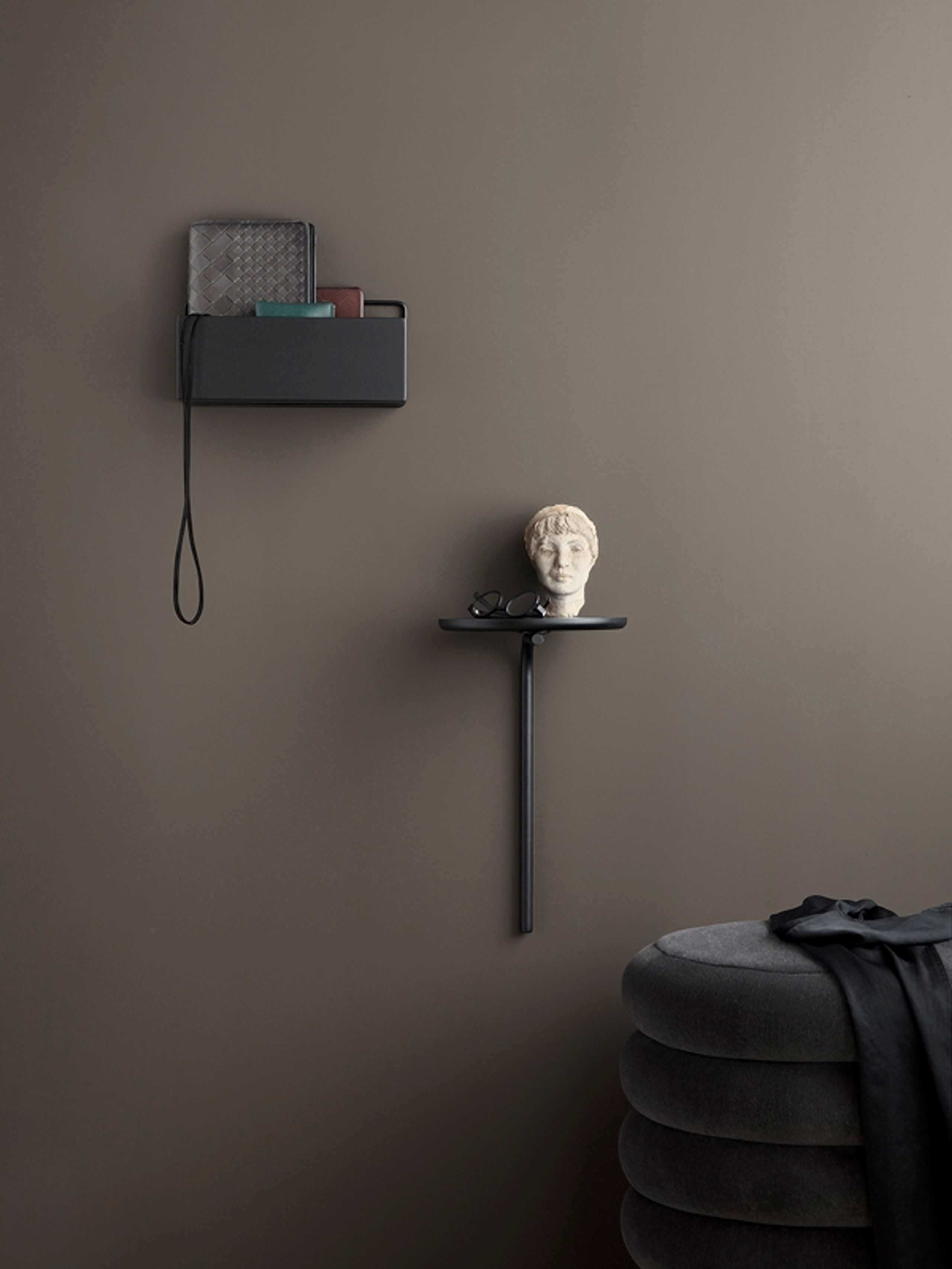 Hanging planter WALL RECTANGLE BOX black