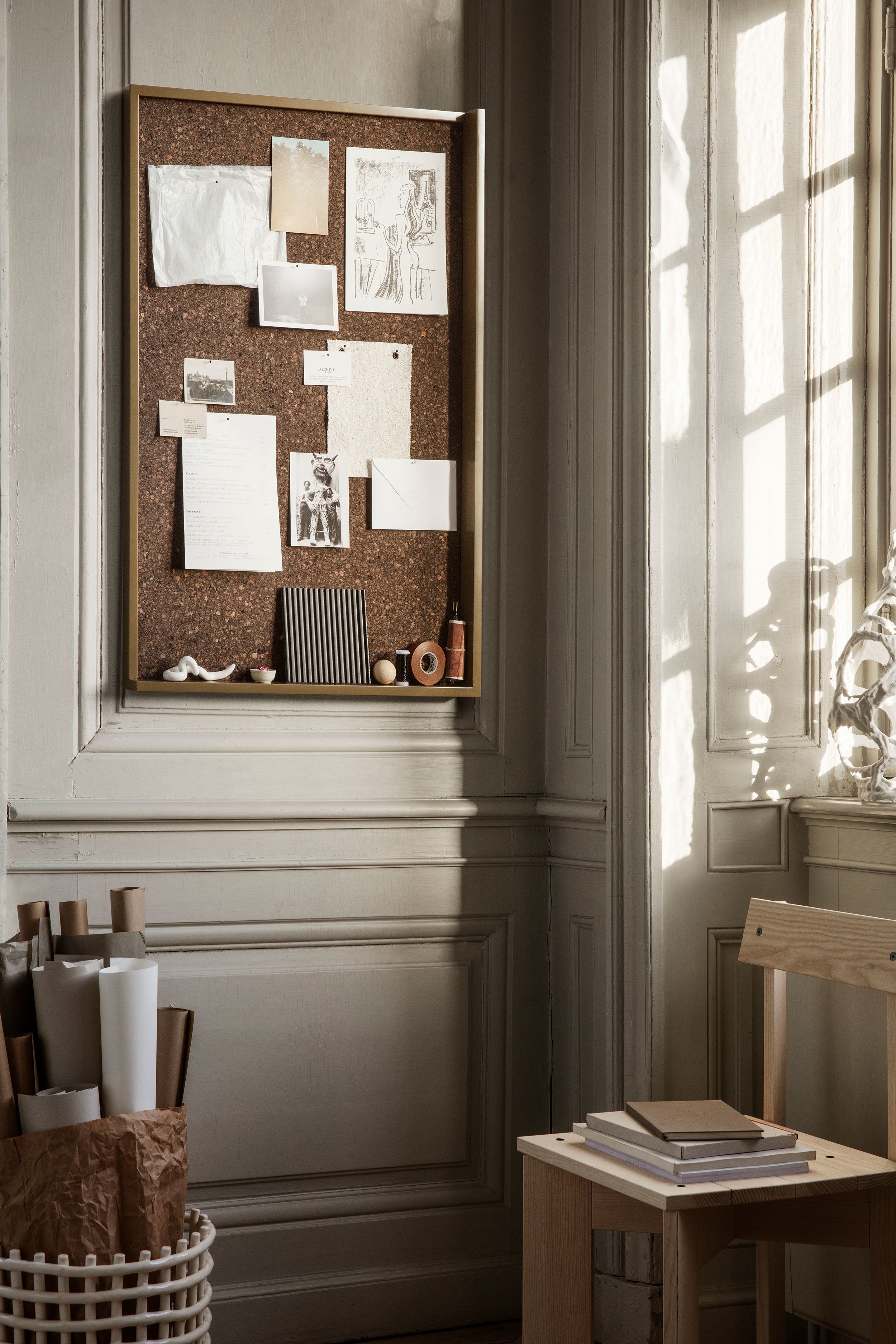 Cork board KANT olive