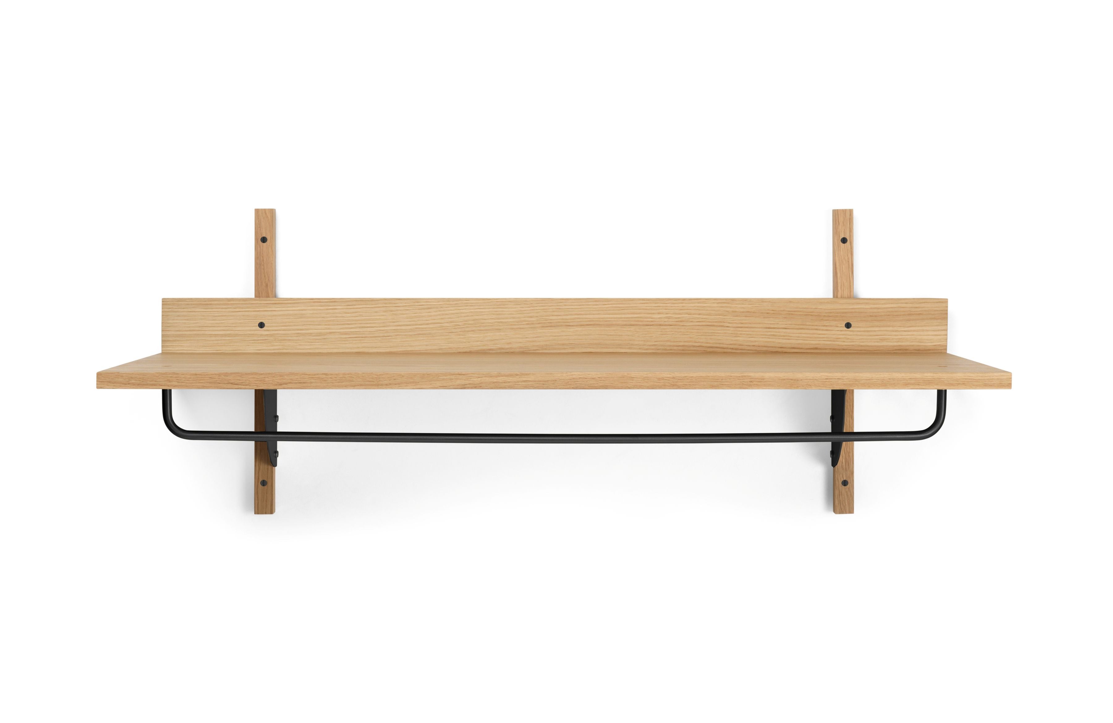 Regal mit Reling SECTOR RACK SHELF Eichenfurnier