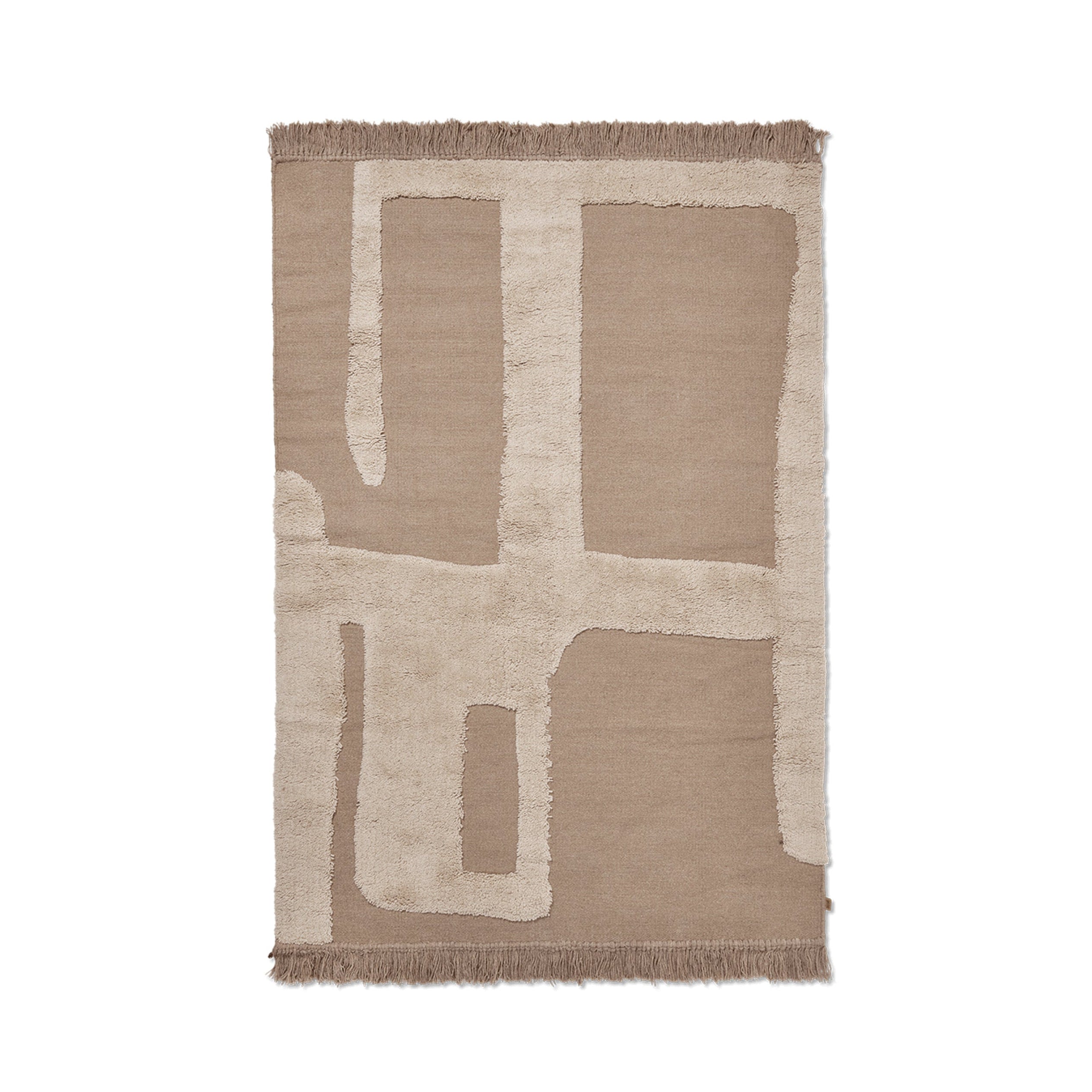 ALLEY rug beige New Zealand wool