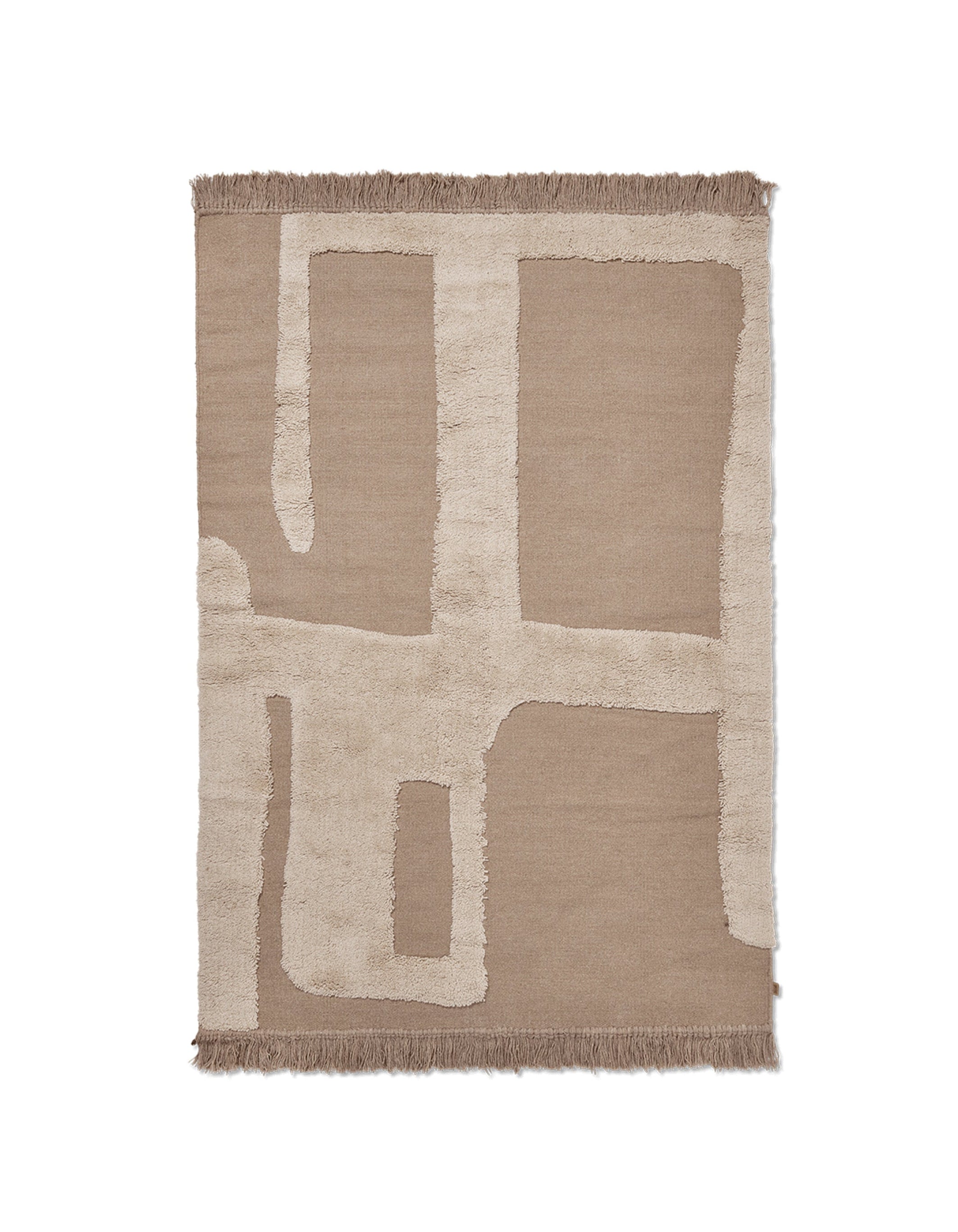 ALLEY rug beige New Zealand wool