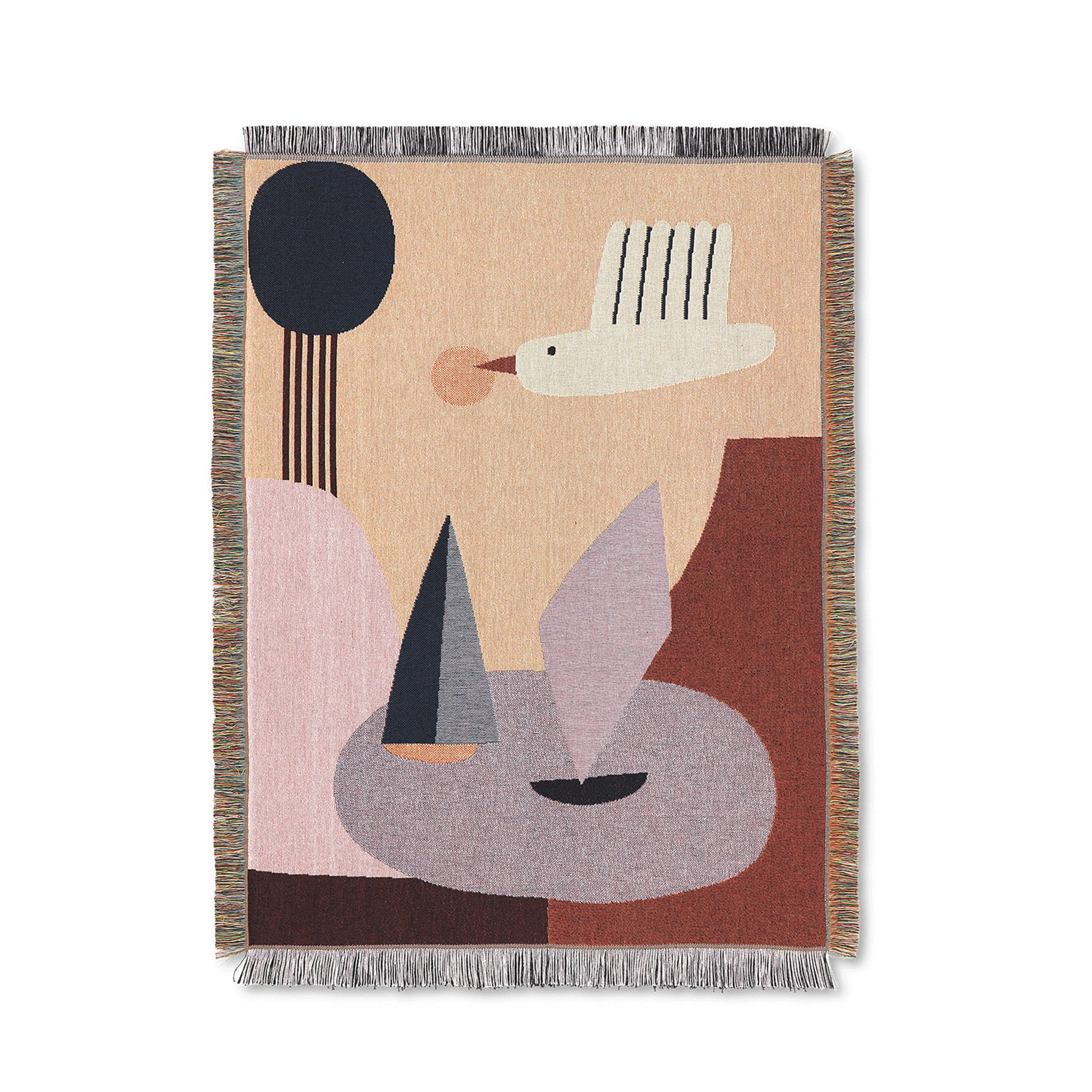 BIRD TAPESTRY bedspread organic cotton