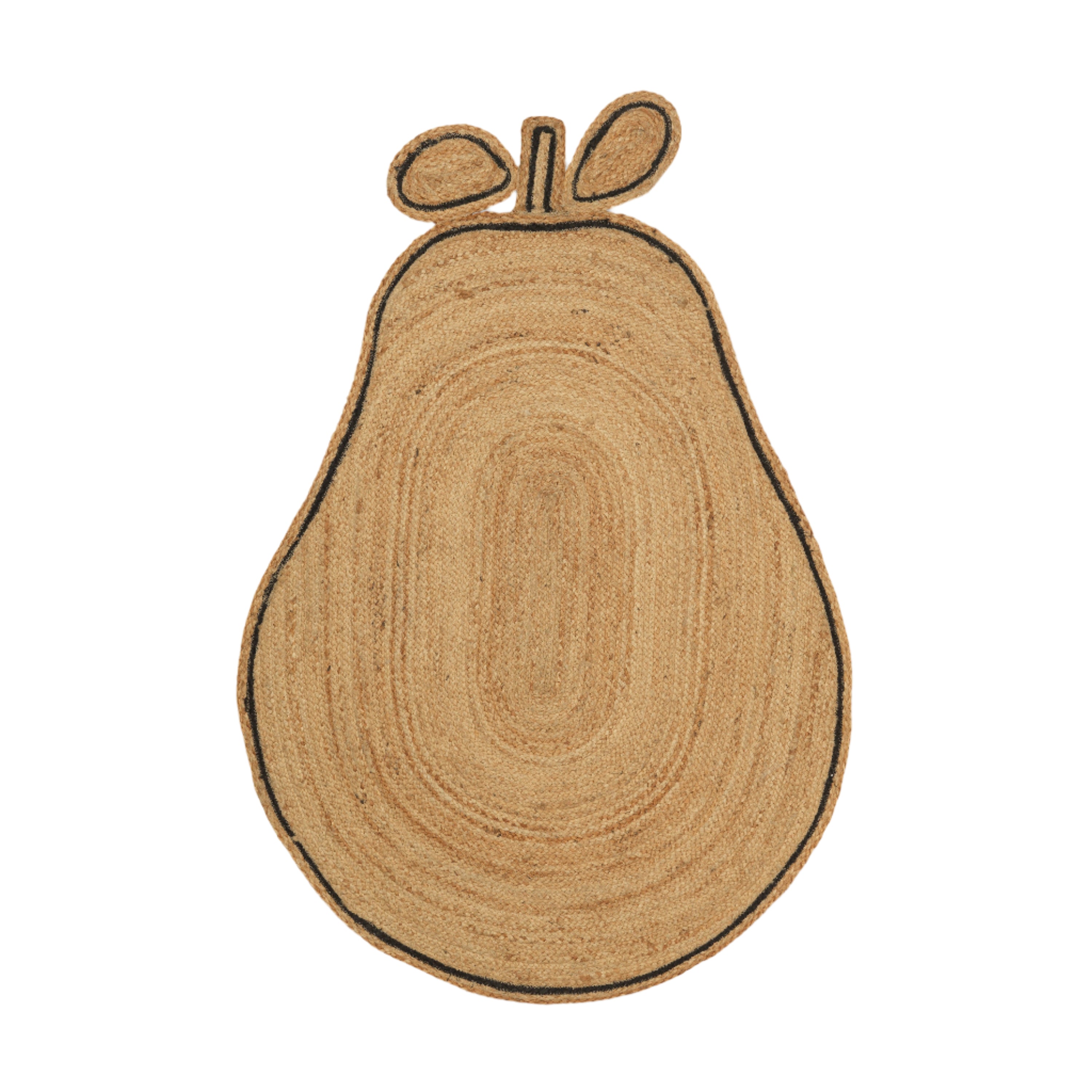 Woven PEAR jute rug