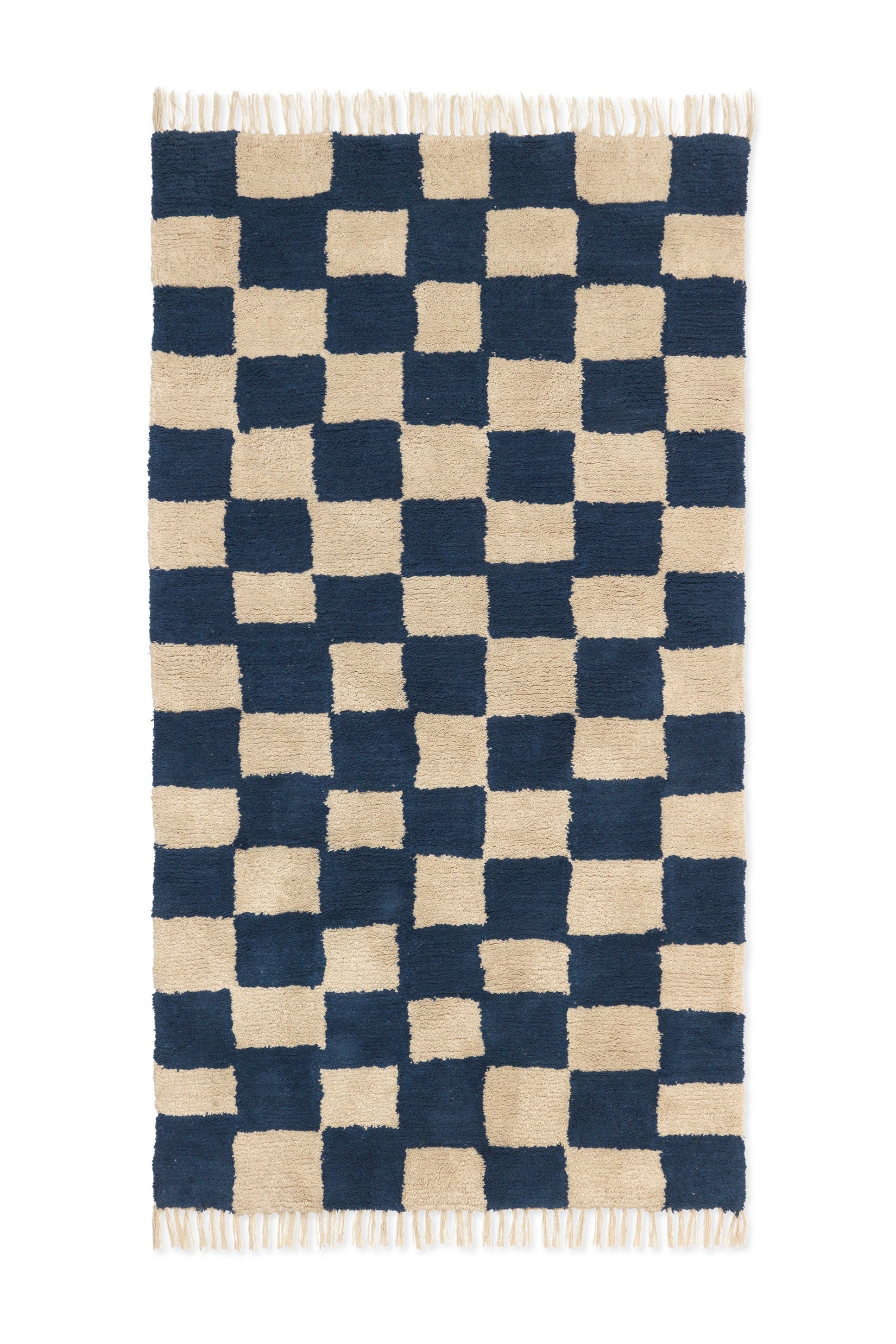 MARA Teppich dunkelblau mit Sand