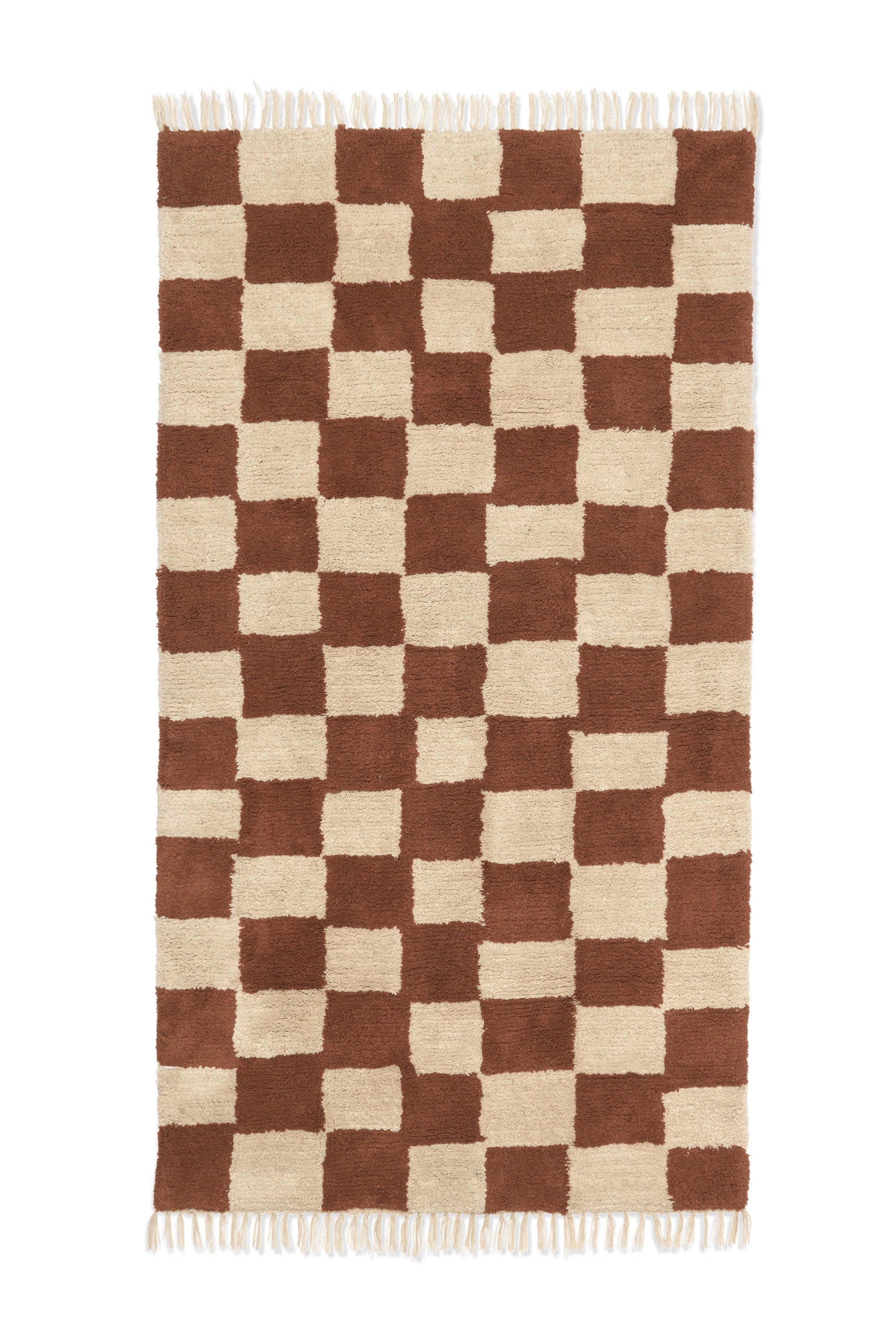 MARA rug in rust with sand