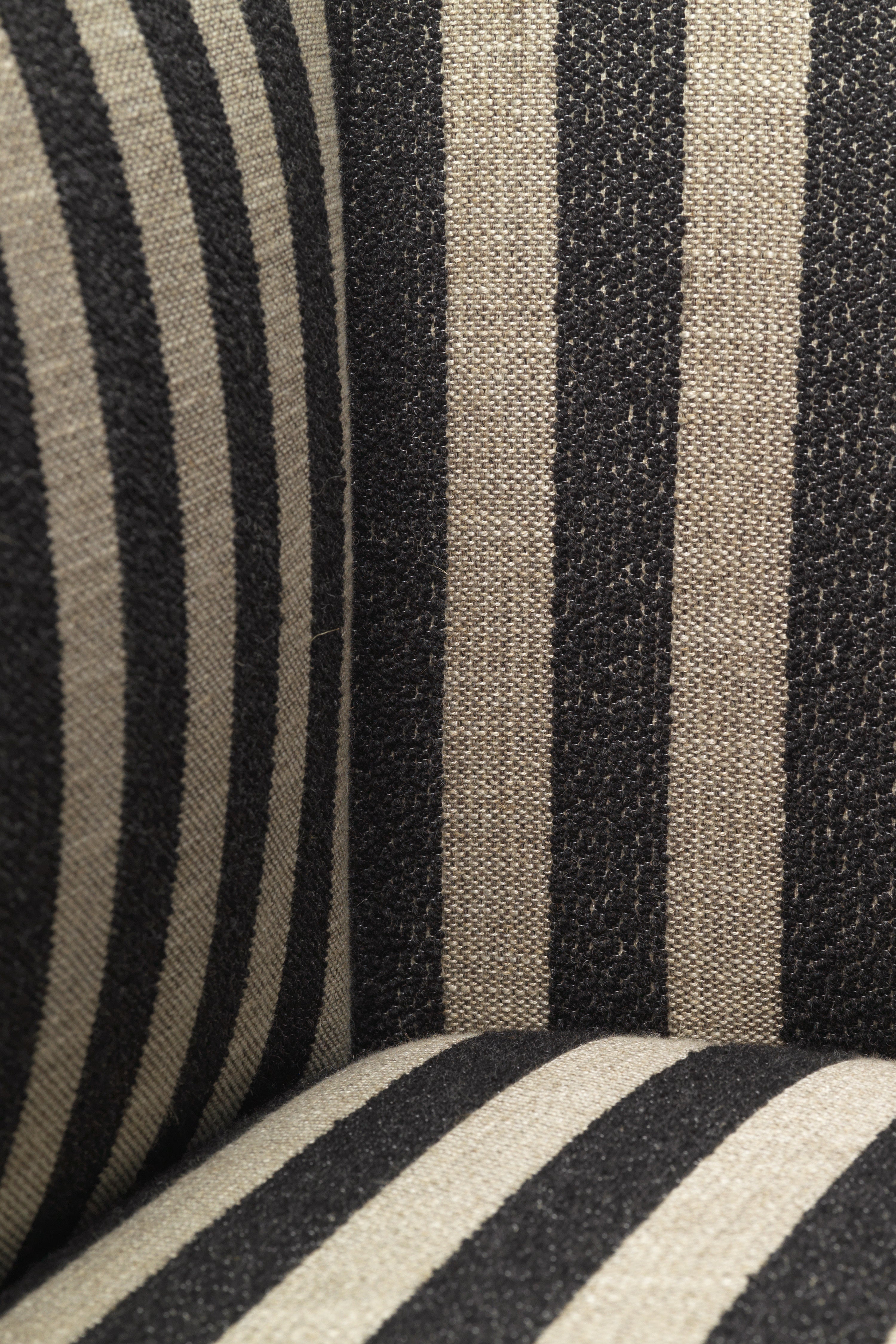 Modulares Sofa CATENA Louisiana - linkes Endelement schwarz mit sandfarbenem Bezug