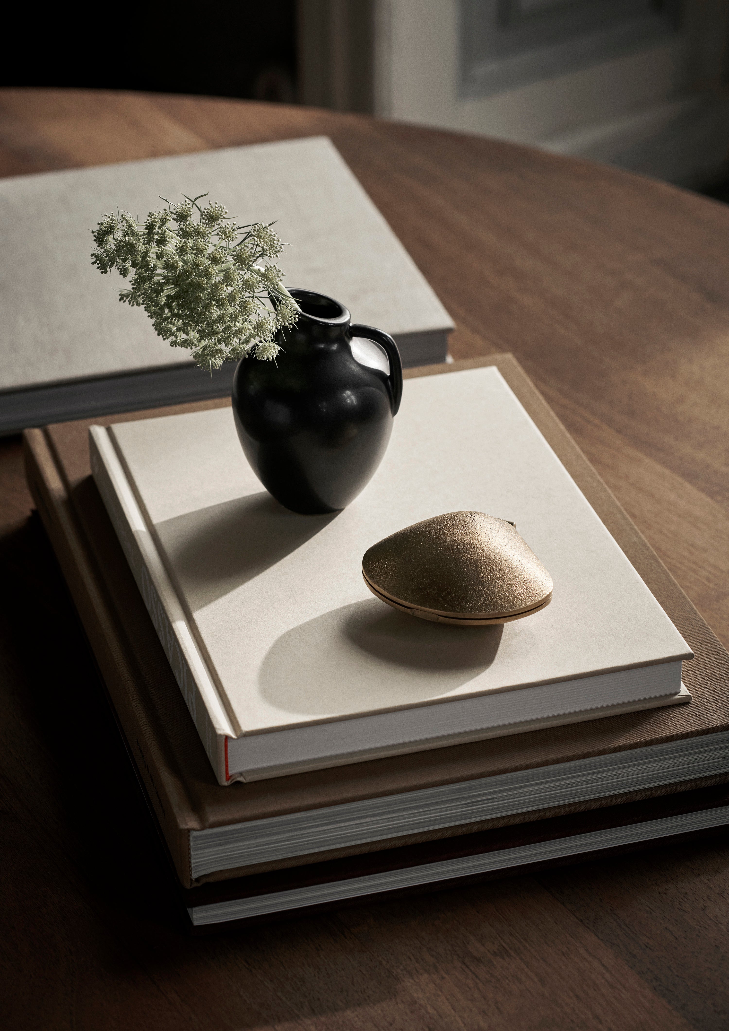 CLAM brass candlestick