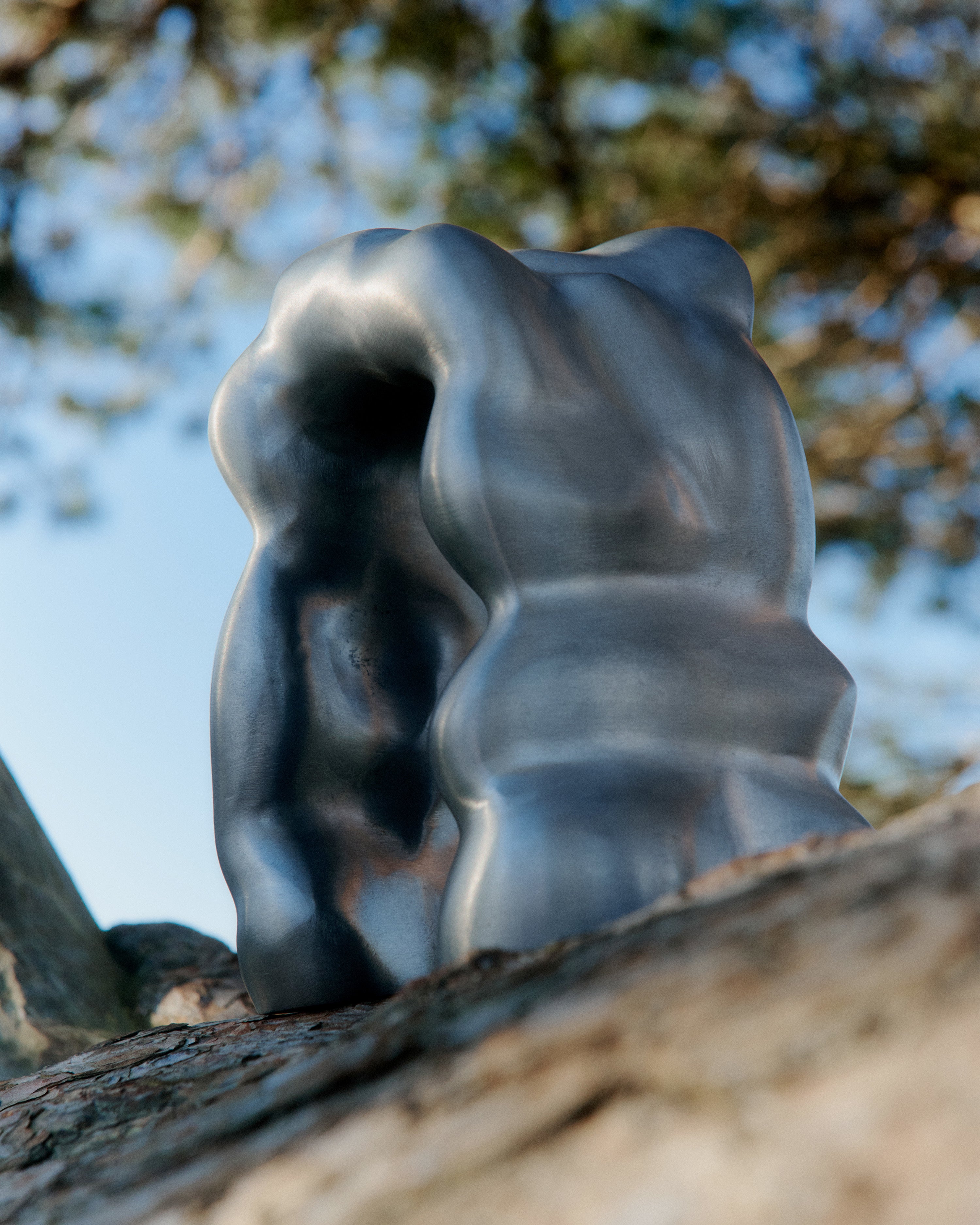 MORF SCULPTURE Dekoration aus gebürstetem Aluminium