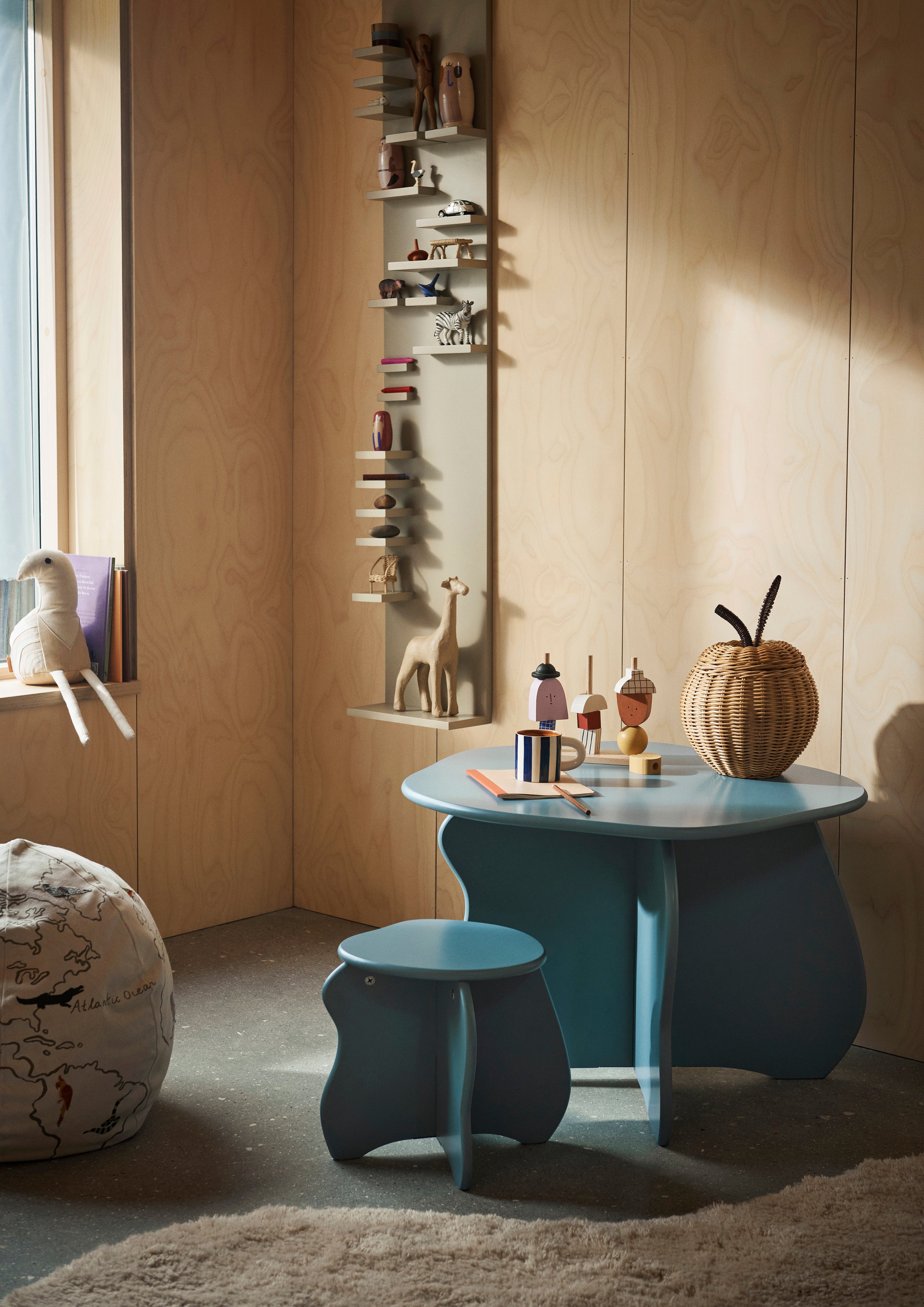 Kindertisch SLOPE blau