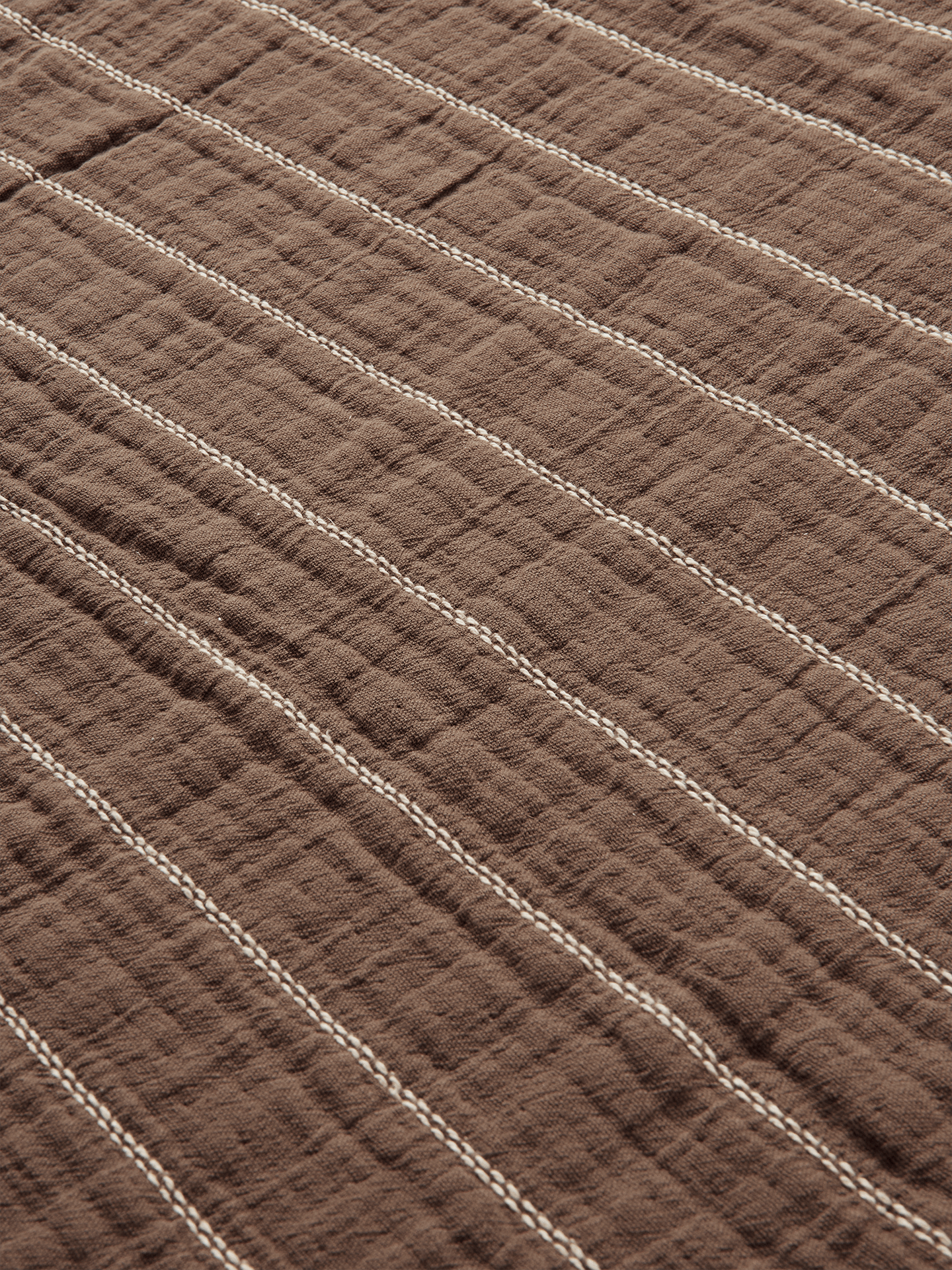 AIRES DOUBLE bedspread brown