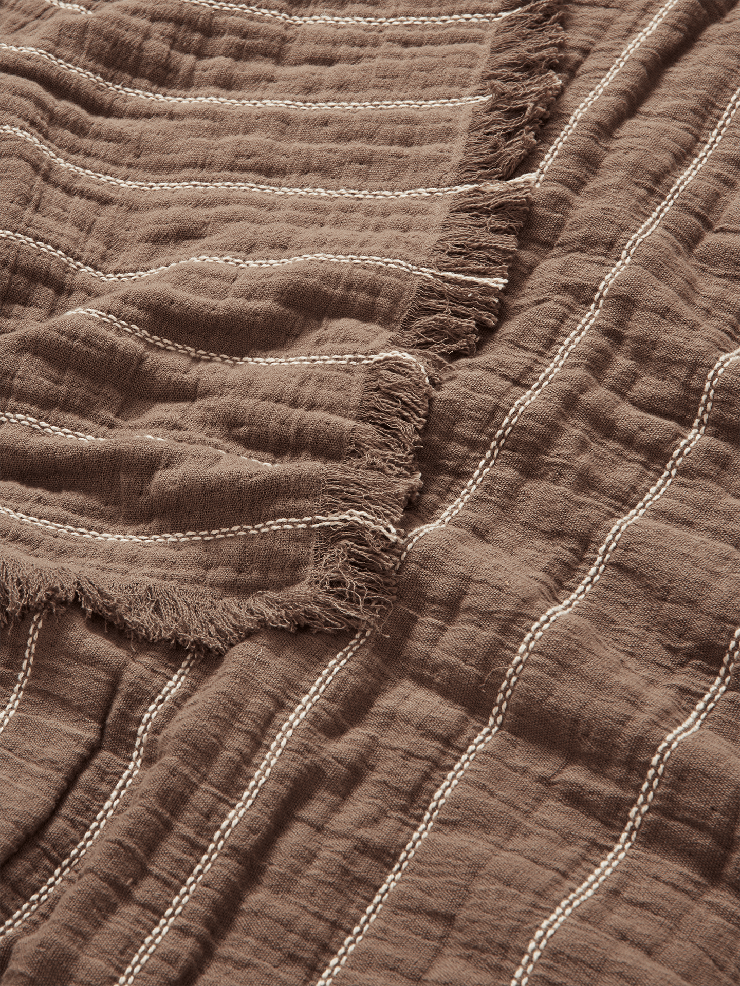 AIRES DOUBLE bedspread brown