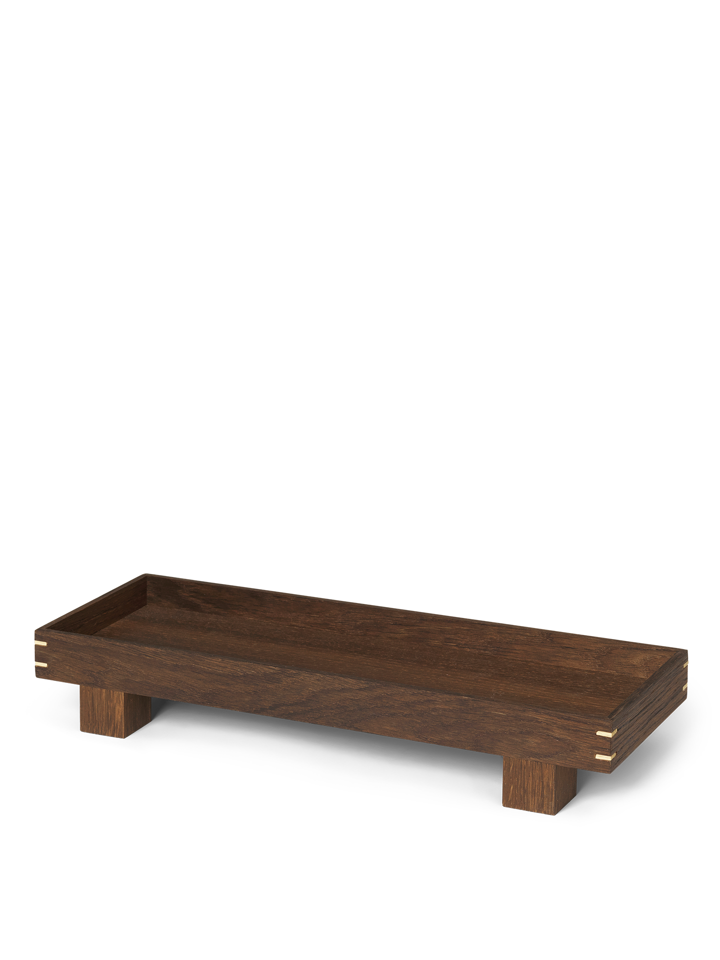 Tablett Bon Holz geräucherte Eiche