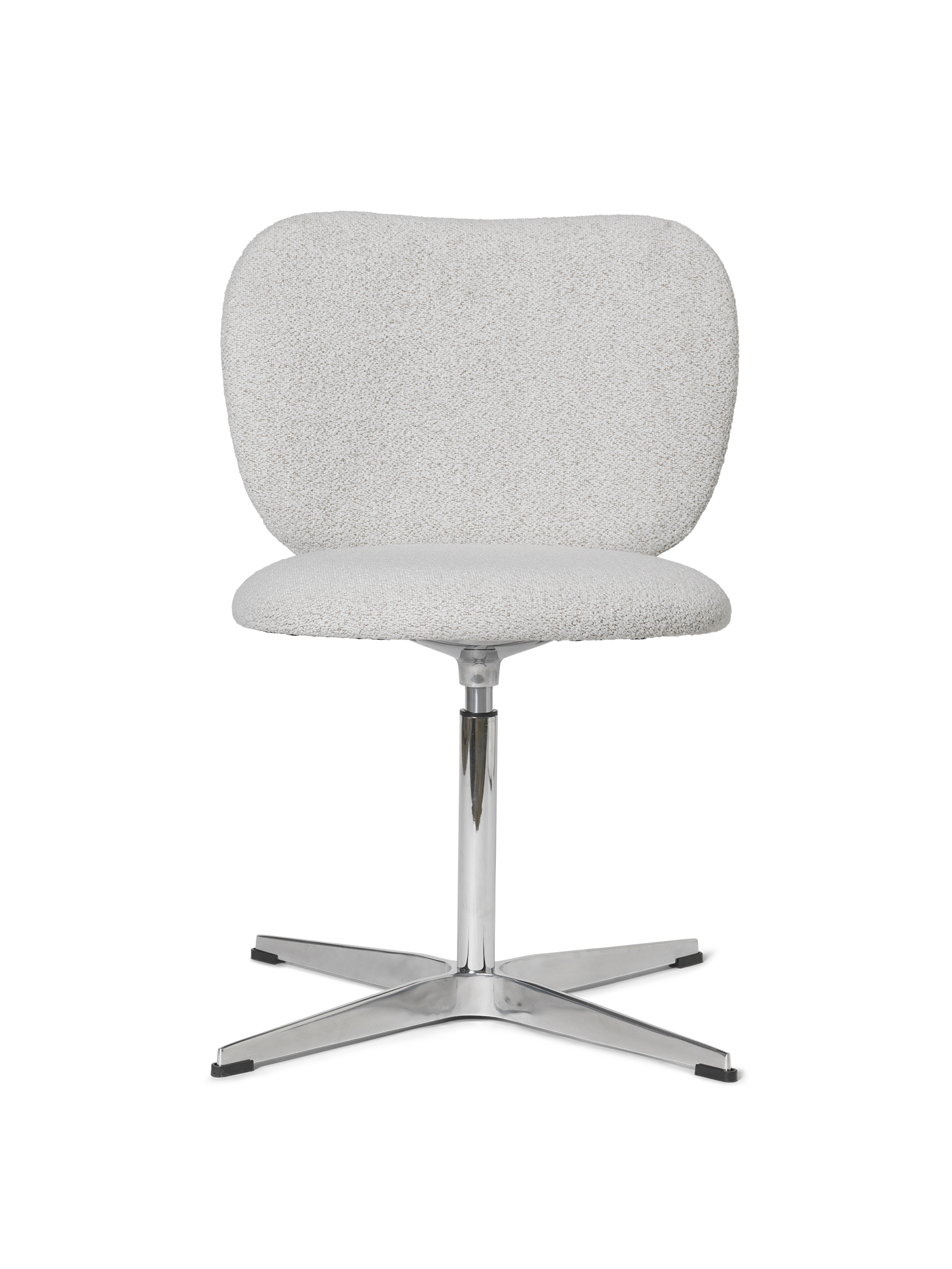 Rico Soft Bouclé Rotary Stuhl gebrochen weiß gebrochen
