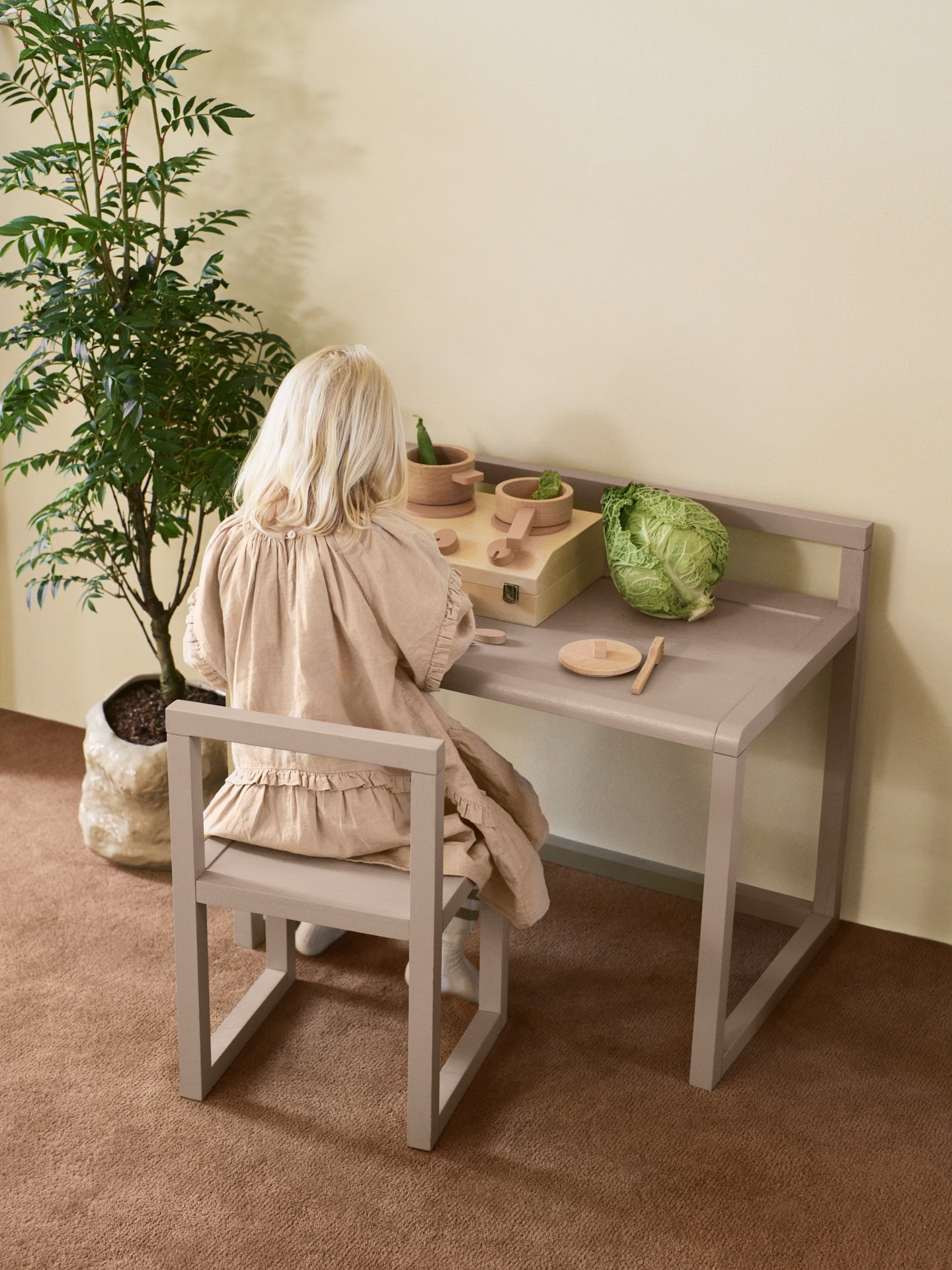 Children's desk LITTLE ARCHITECT beige