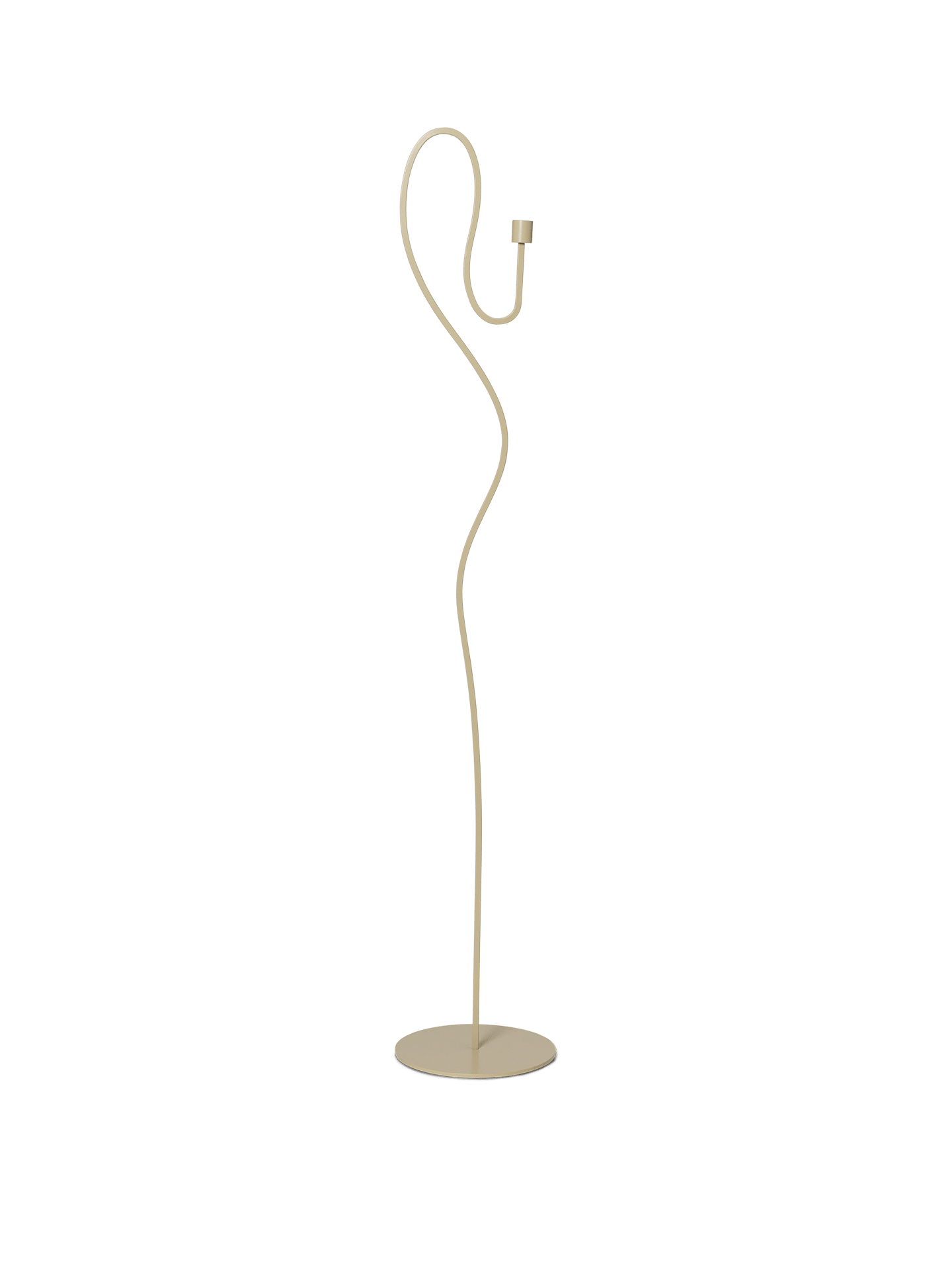 Valse beige floor candlestick