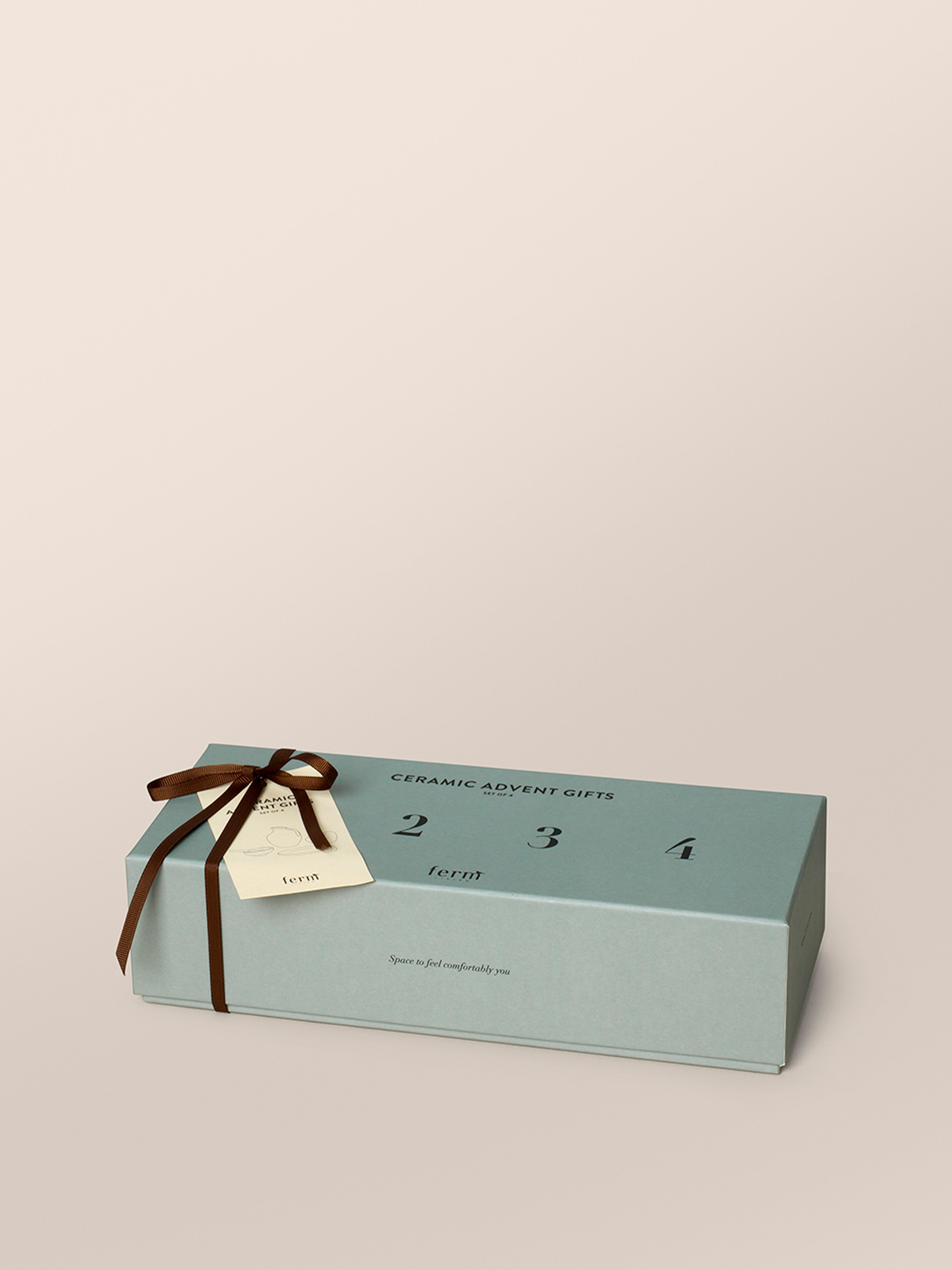 Adventsgeschenk-Set aus Keramik