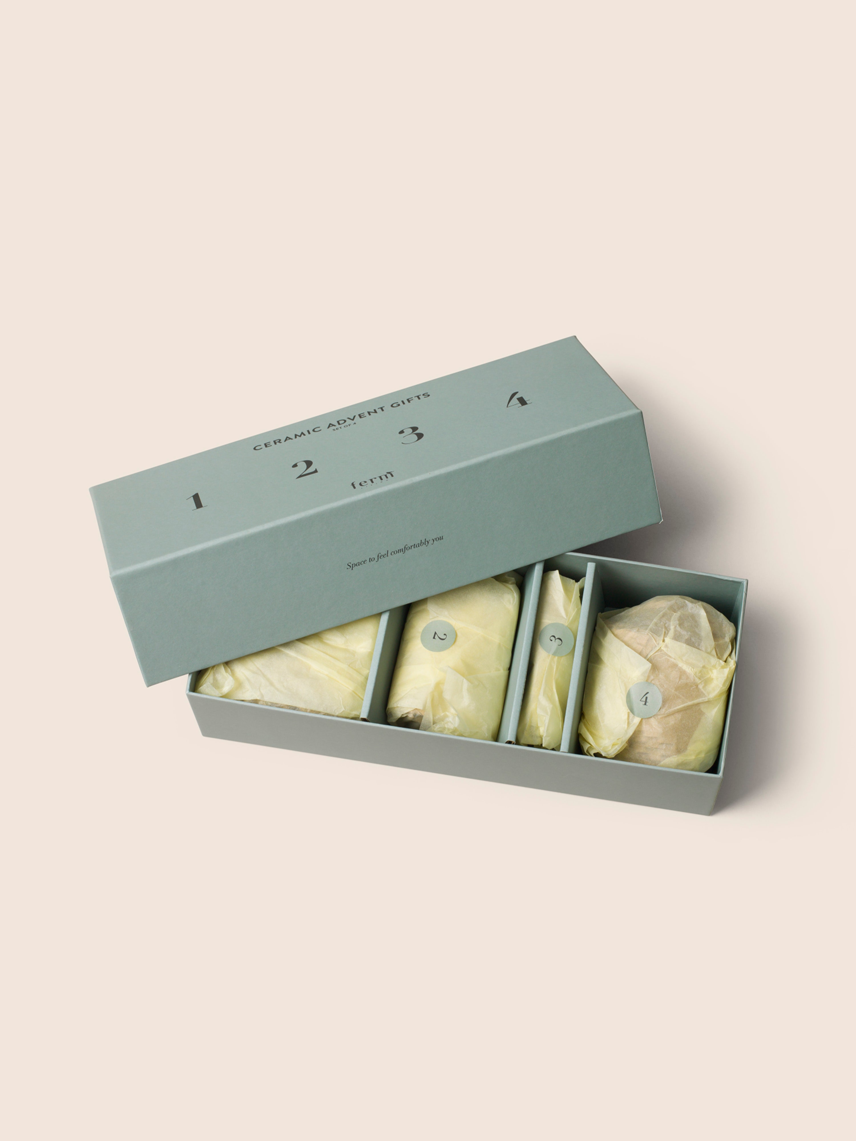 Adventsgeschenk-Set aus Keramik