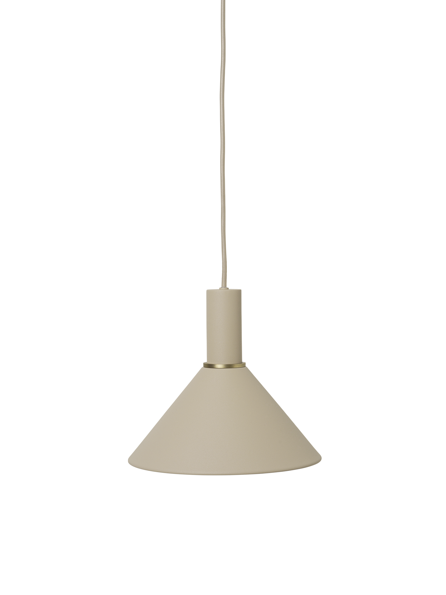Sammeln Sie Kegel -Beige -Lampenschatten
