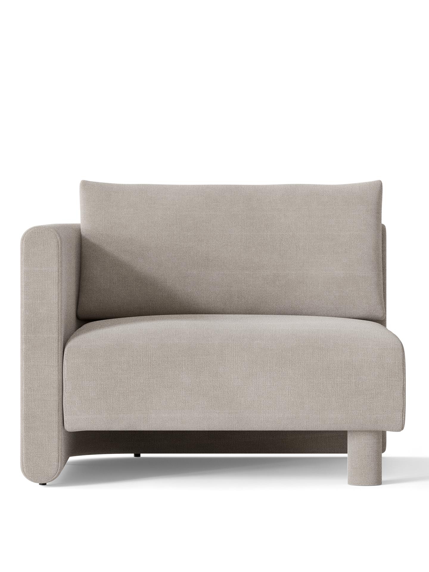 Dase -modulares Sofa - links -Handelement gepolstert