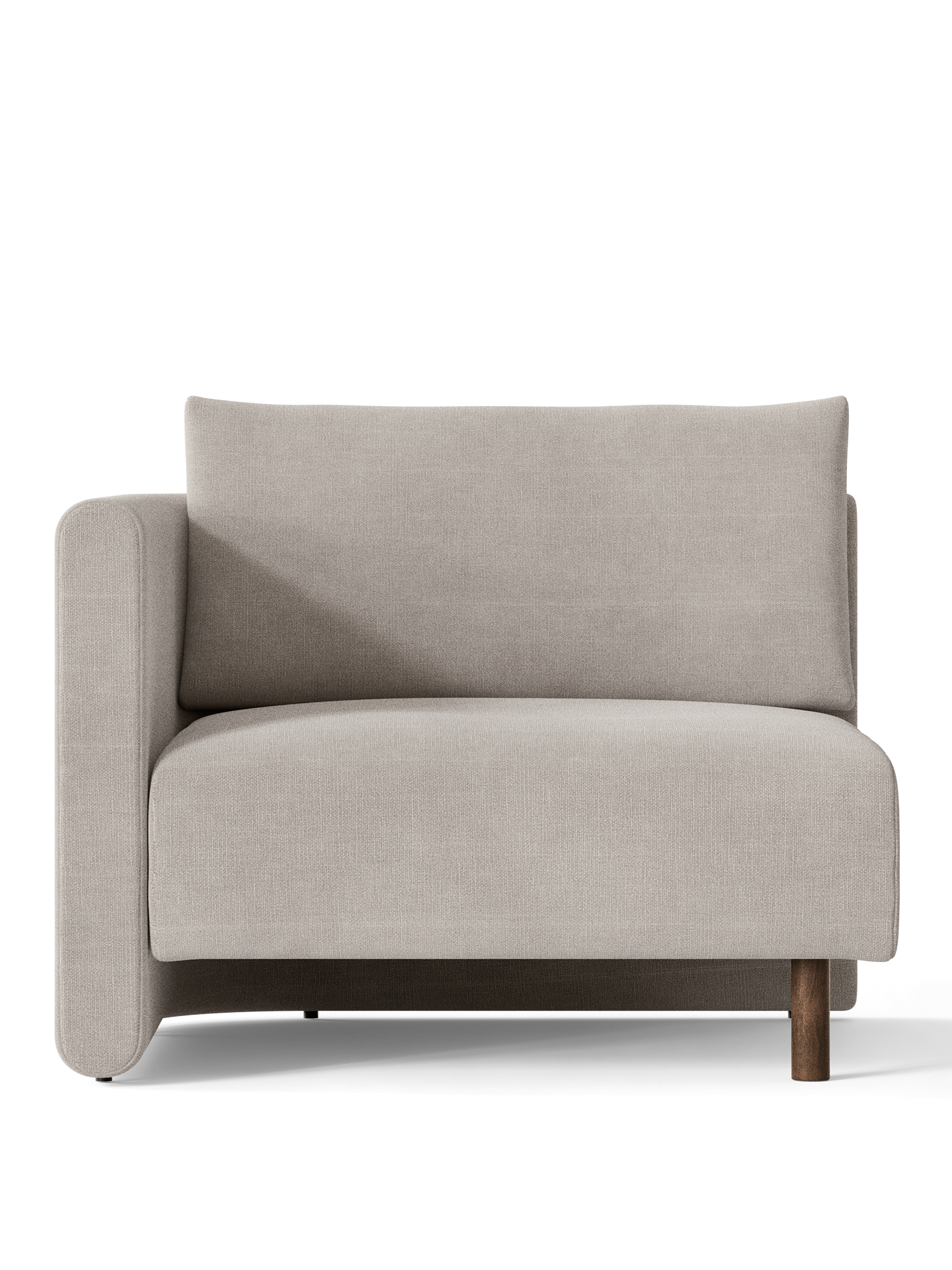 Dase -modulares Sofa - links -Handelement gepolstert