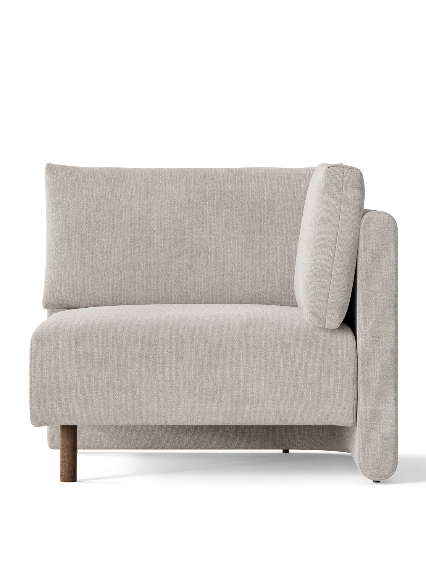 Dase modulares Sofa - Baumwollwäsche beige Eckelement