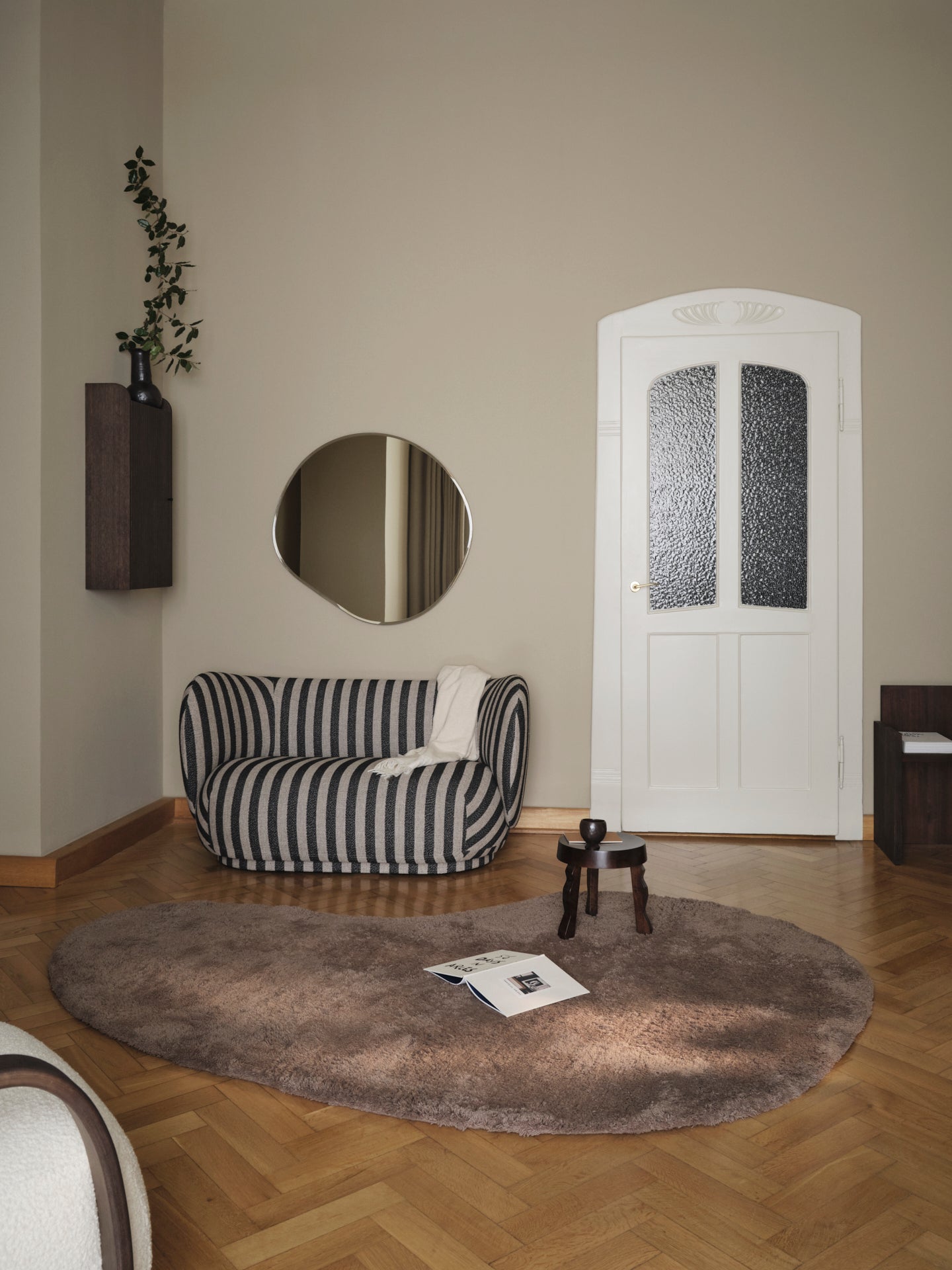 2-person sofa Rico brushed sand