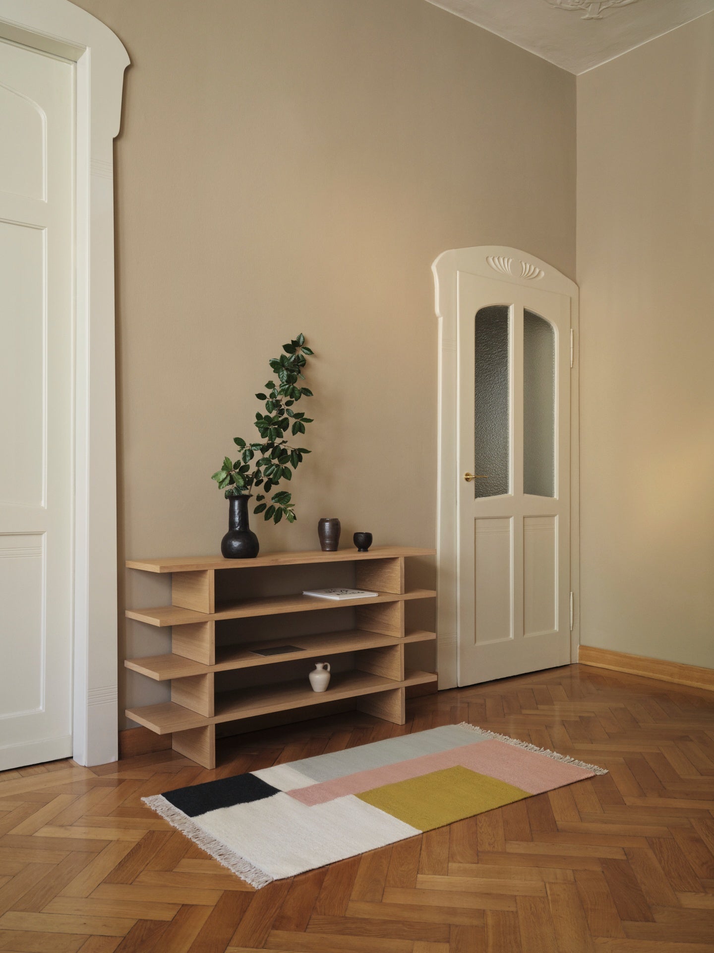 KELIM SQUARES farbiger Teppich